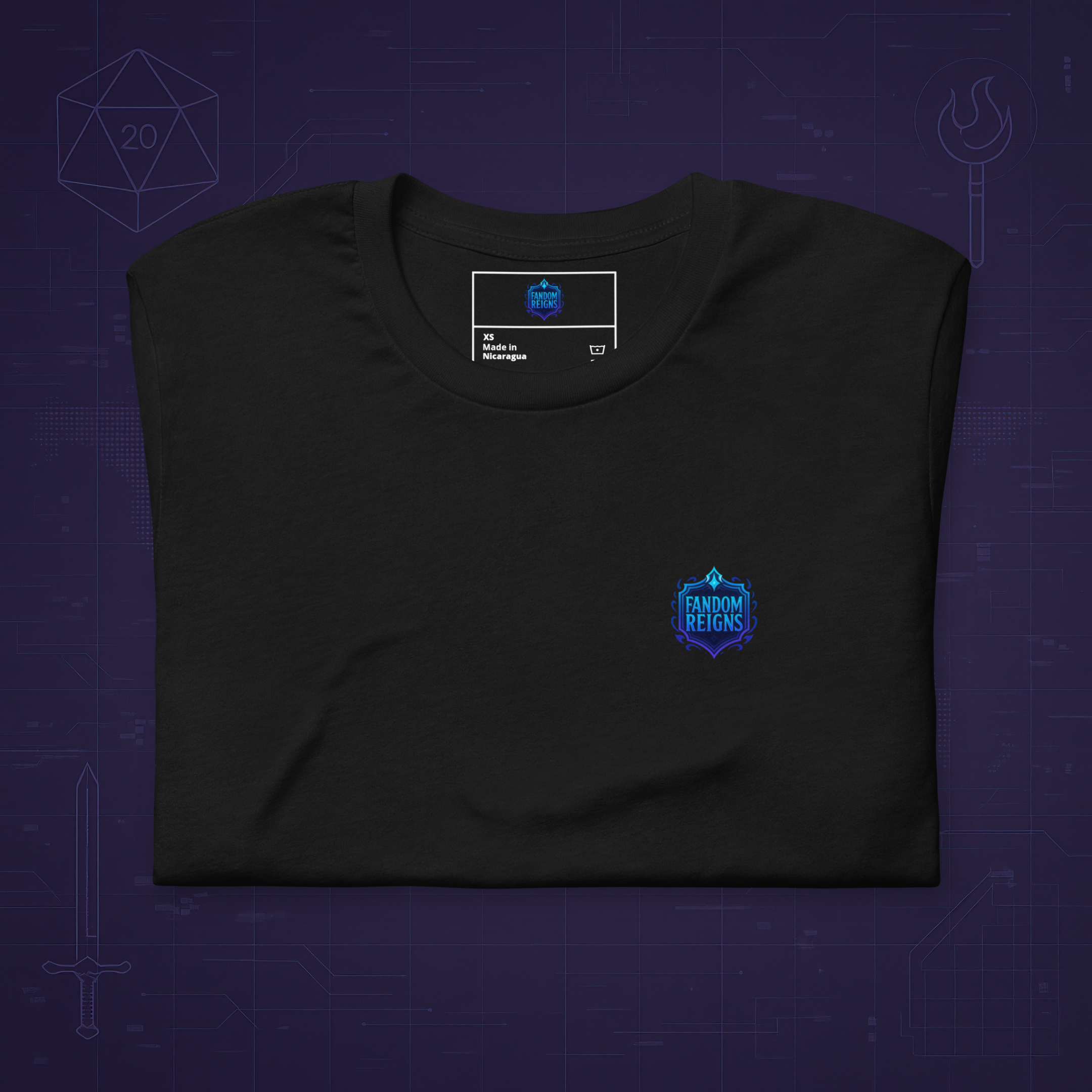 Fandom Reigns T-Shirt – Adventurer Emblem | Premium T-Shirt Bella+Canvas 3001