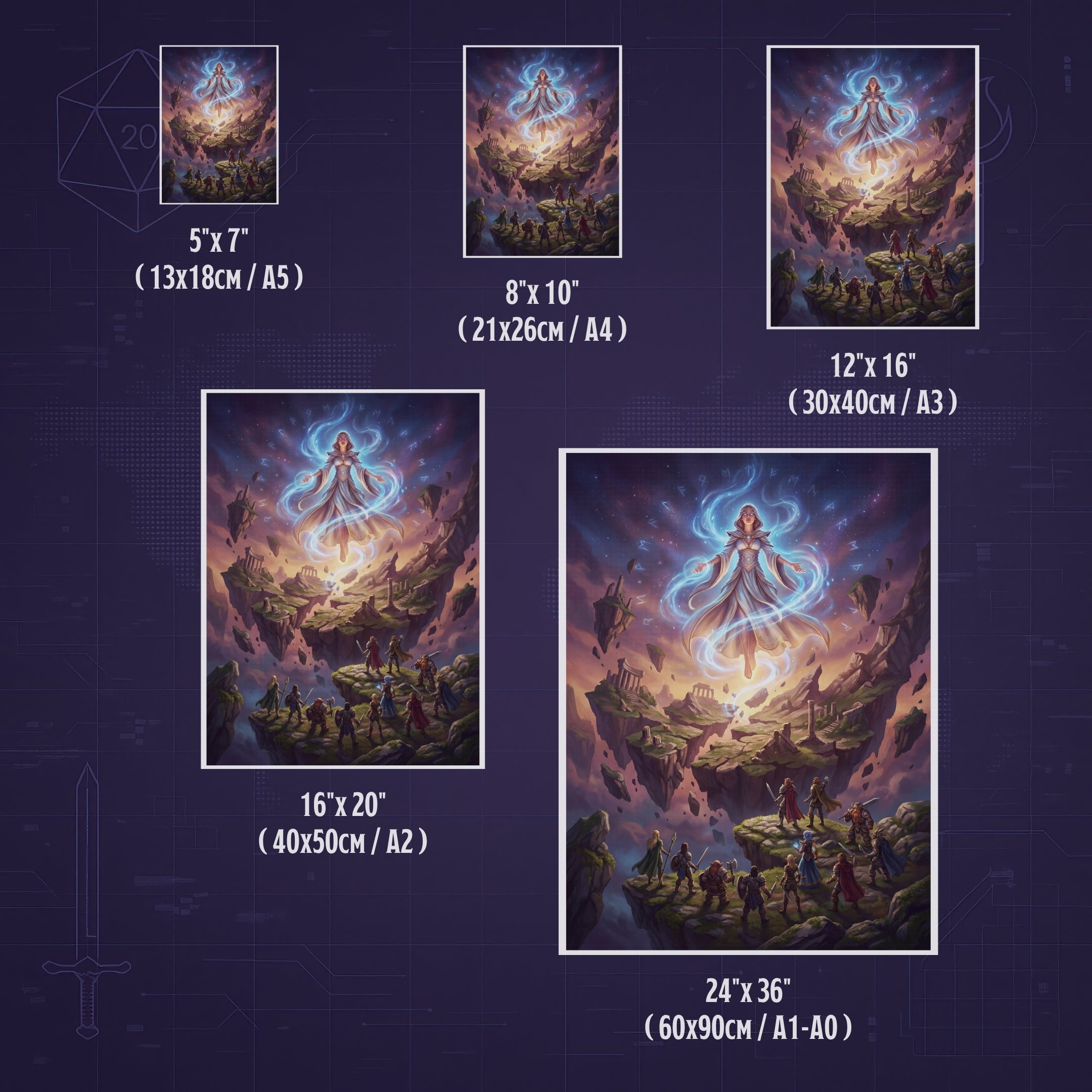 El Segundo Sundering – Print de Arte Fantástico Premium | Inspirado en D&D y Faerûn