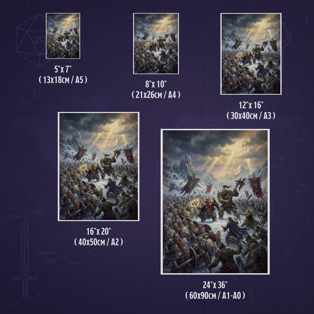 Print Premium "The Many-Arrows War" D&D Lore