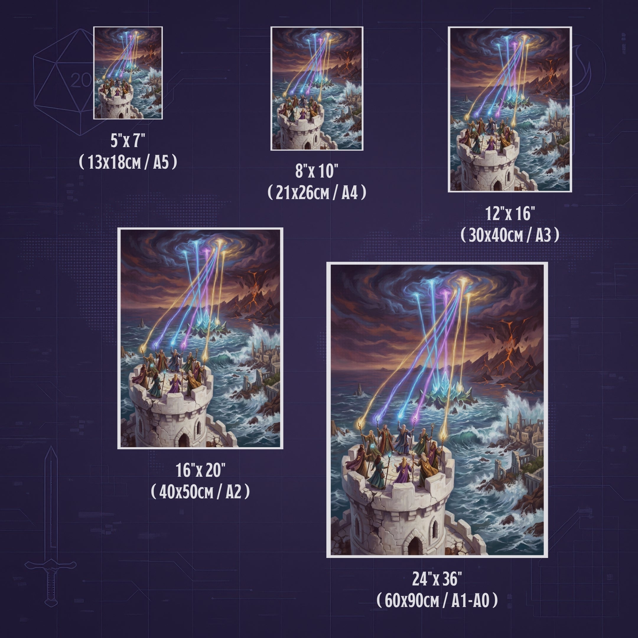 La Creación de Evermeet – Print de Arte Fantástico Premium | Inspirado en D&D y Faerûn