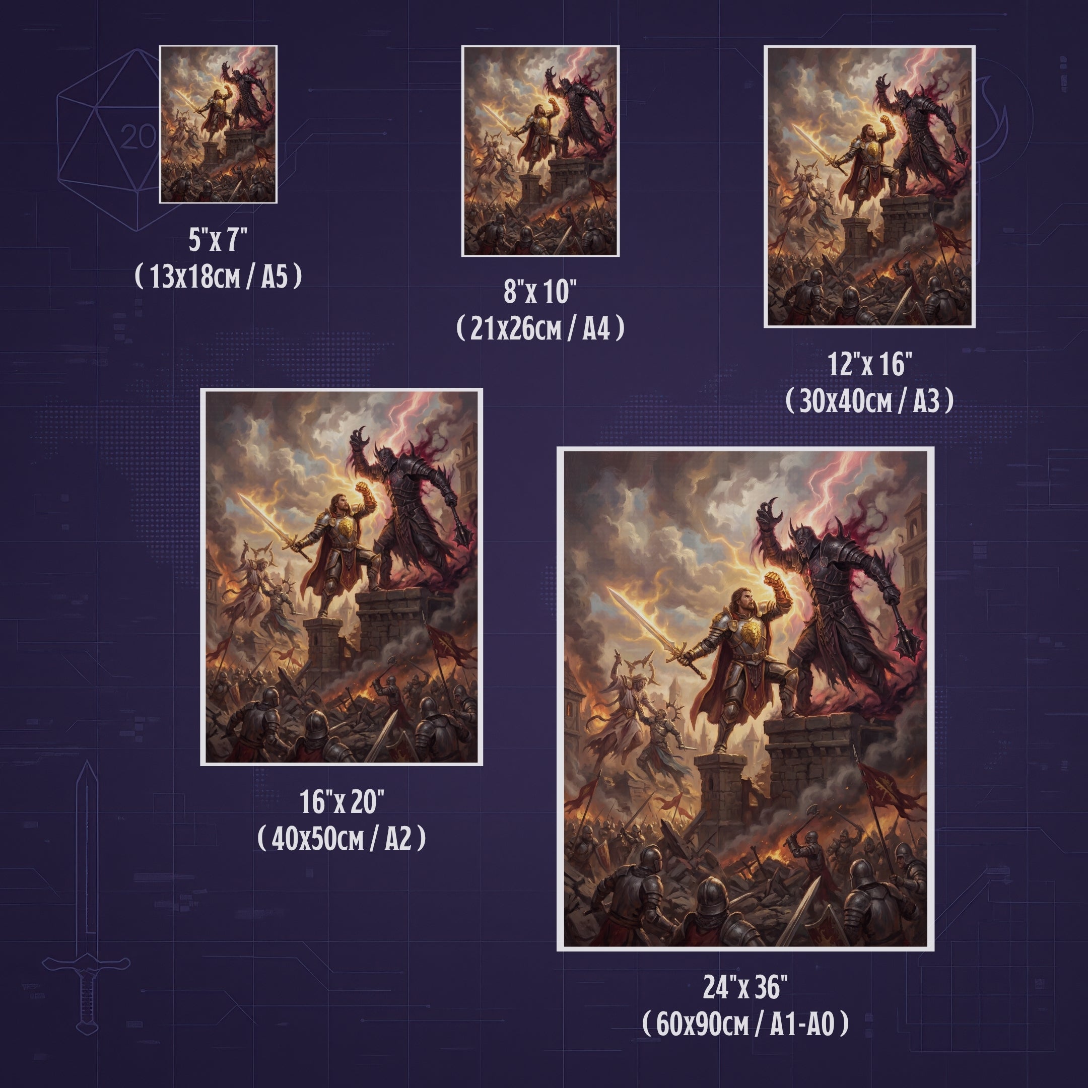 El Tiempo de los Problemas – Print de Arte Fantástico Premium | Inspirado en D&D y Faerûn