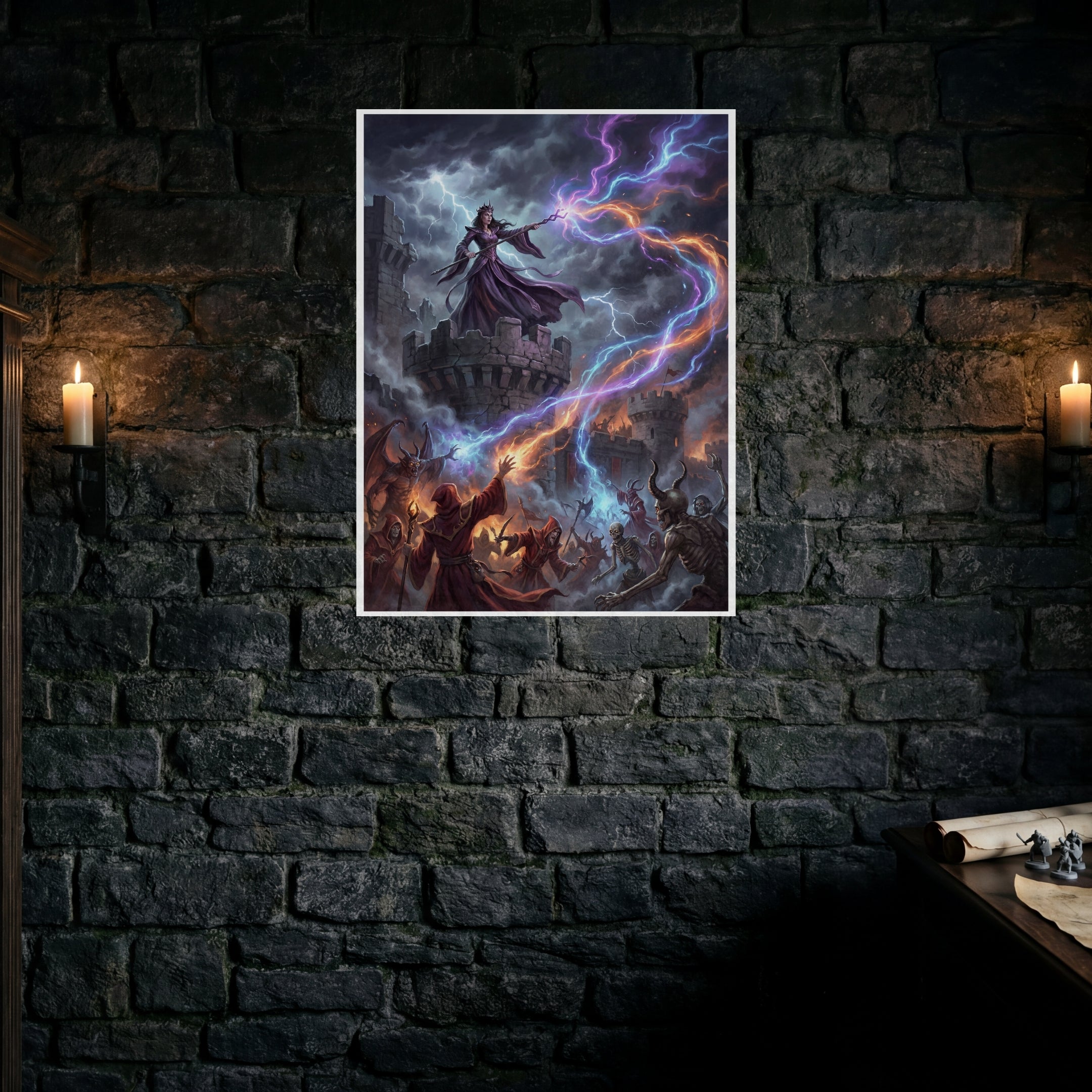 La Defensa de Aglarond – Print de Arte Fantástico Premium | Inspirado en D&D y Faerûn