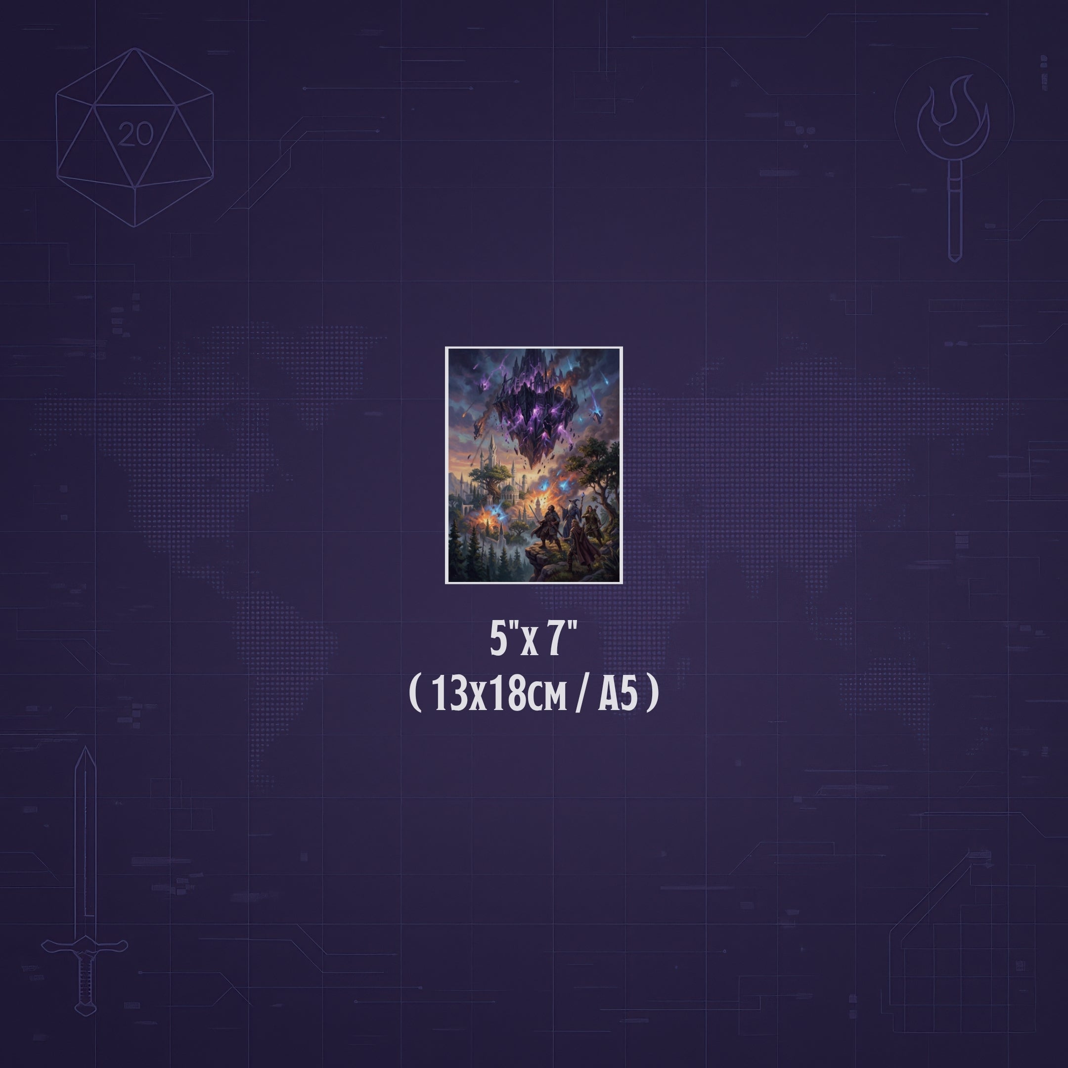 La Caída de Thultanthar – Print de Arte Fantástico Premium | Inspirado en D&D y Faerûn