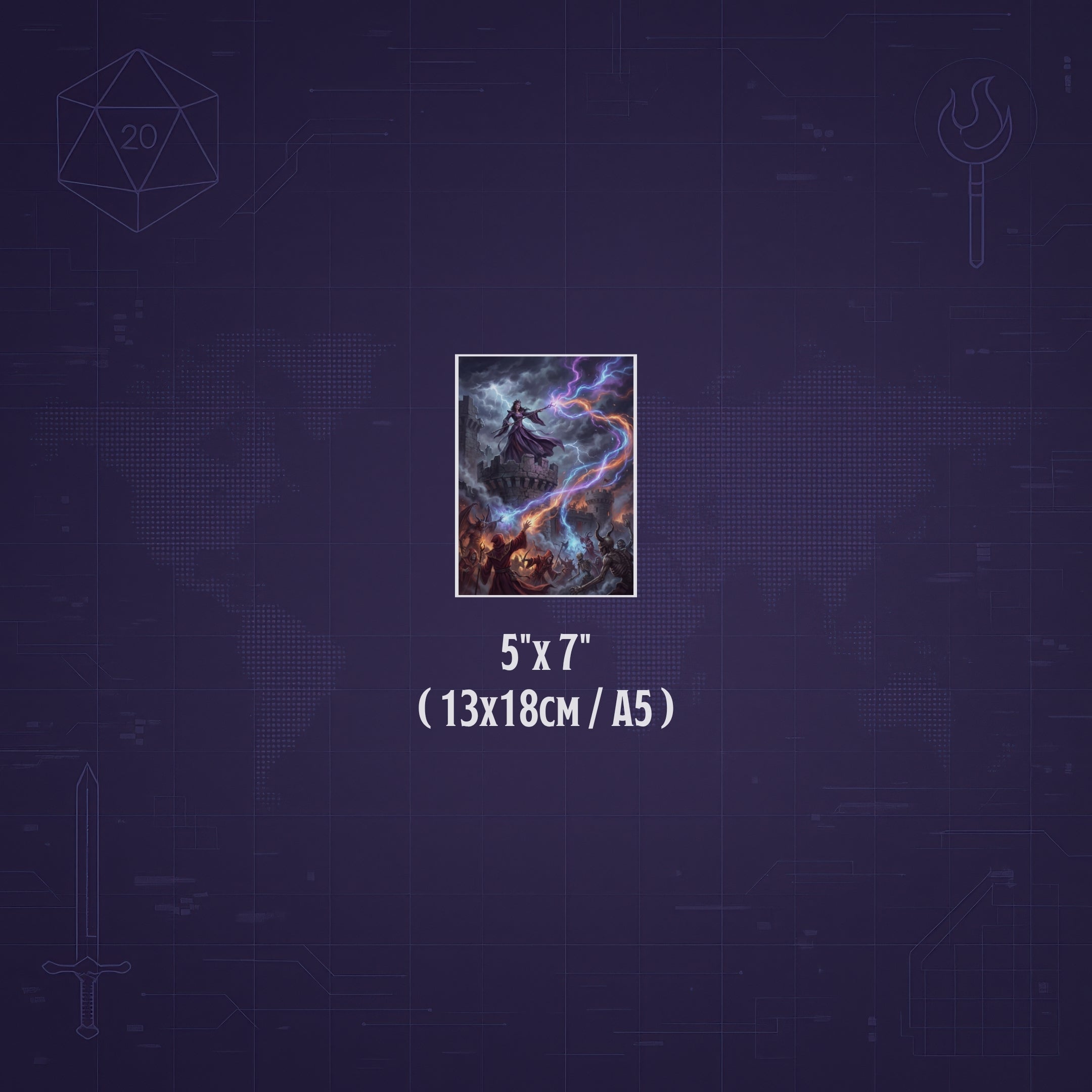 La Defensa de Aglarond – Print de Arte Fantástico Premium | Inspirado en D&D y Faerûn