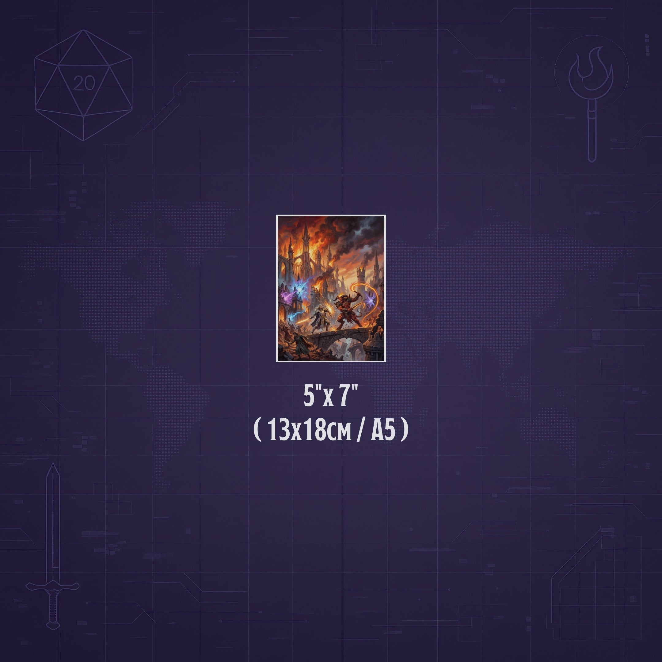 La Caída de Myth Drannor – Print de Arte Fantástico Premium | Inspirado en D&D y Faerûn