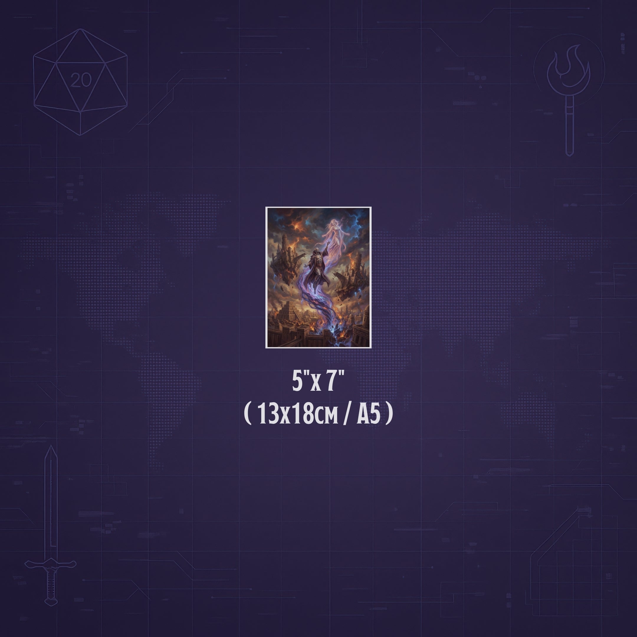 La Locura de Karsus – Print de Arte Fantástico Premium | Inspirado en D&D y Faerûn