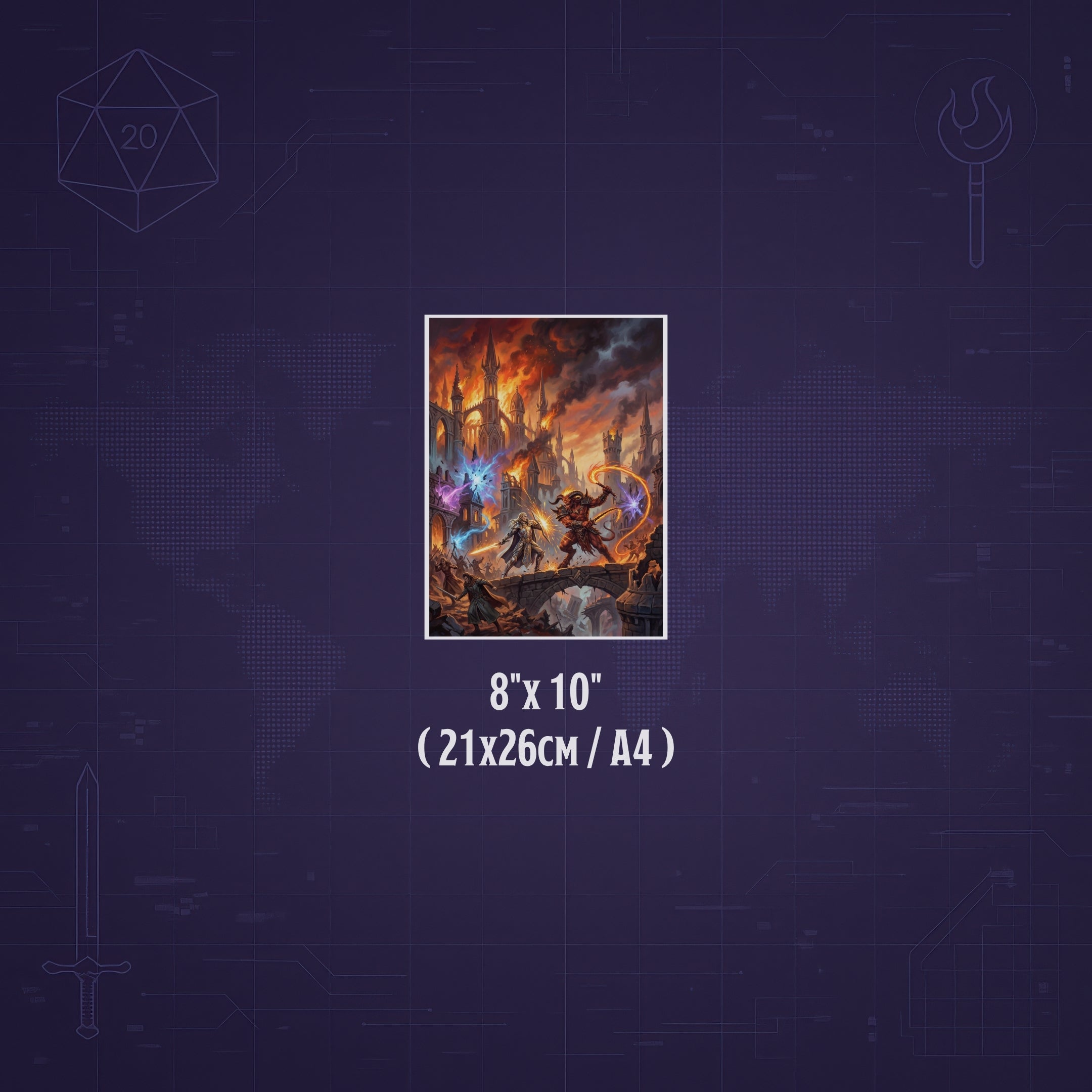 La Caída de Myth Drannor – Print de Arte Fantástico Premium | Inspirado en D&D y Faerûn