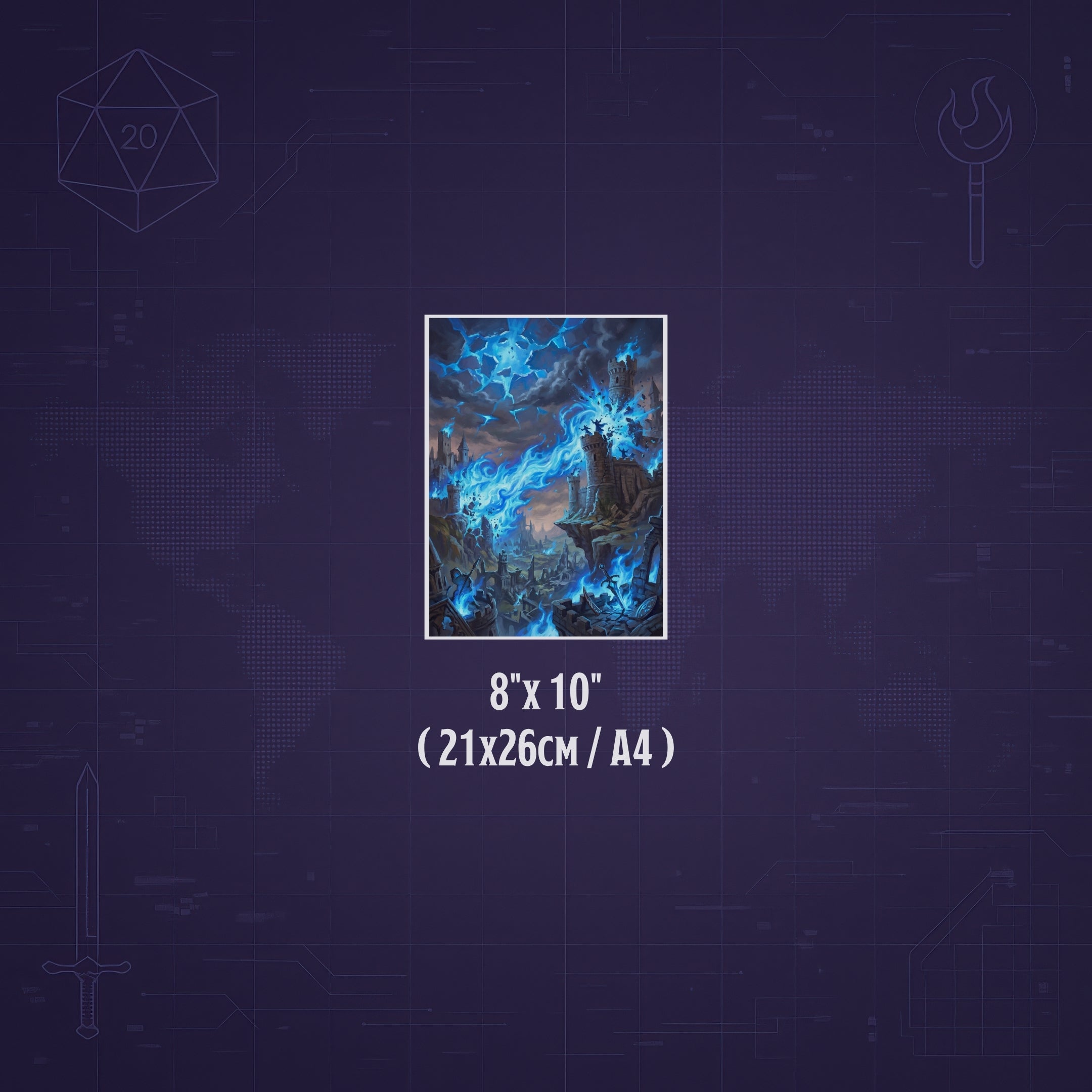 La Plaga de Conjuros – Print de Arte Fantástico Premium | Inspirado en D&D y Faerûn