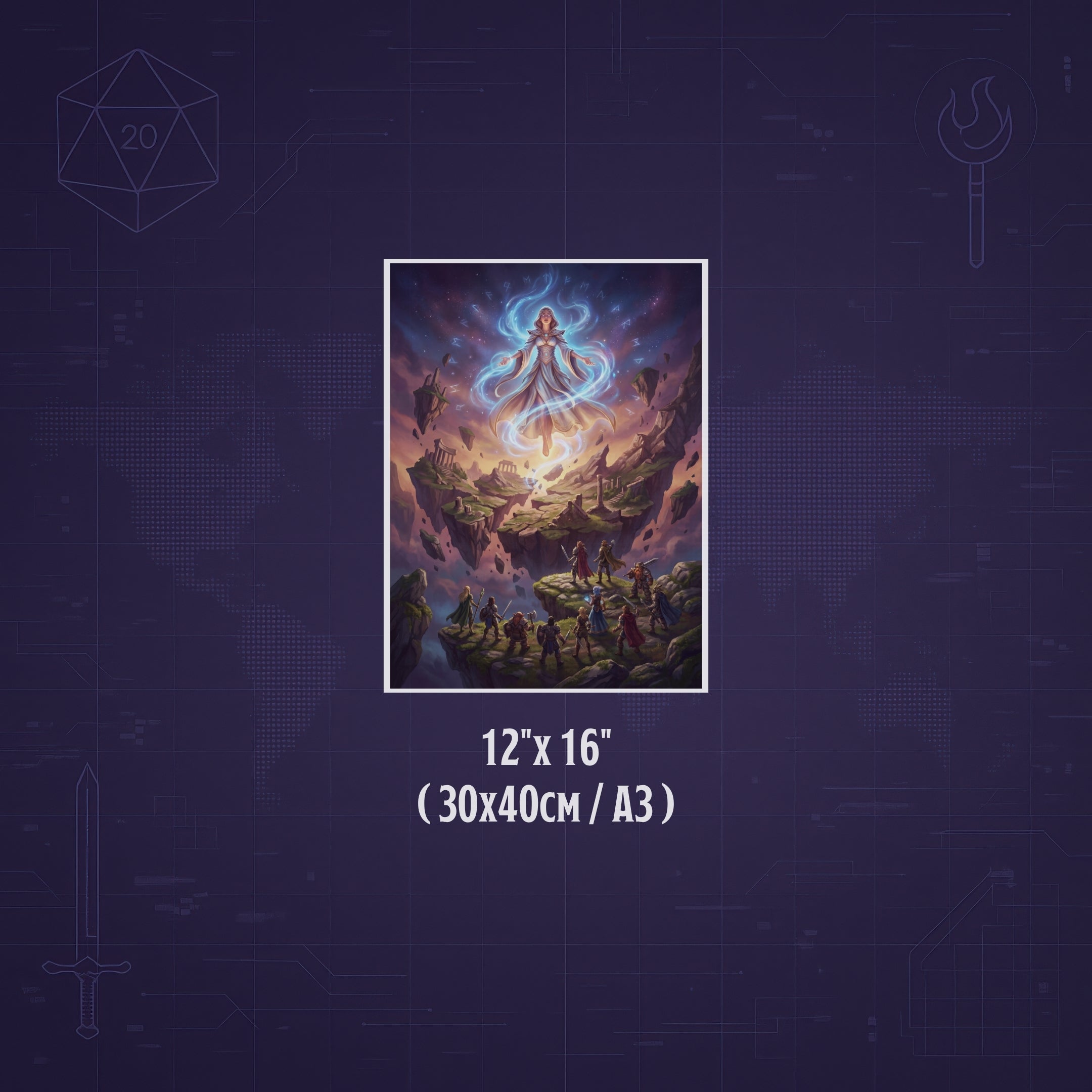 El Segundo Sundering – Print de Arte Fantástico Premium | Inspirado en D&D y Faerûn