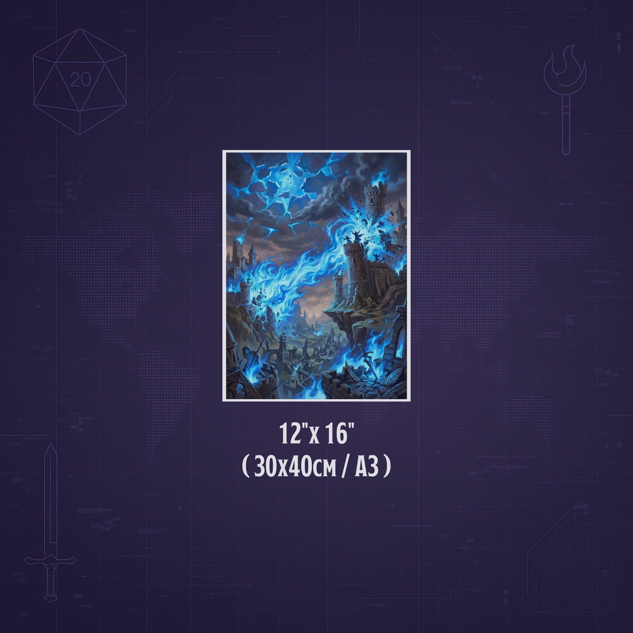 La Plaga de Conjuros – Print de Arte Fantástico Premium | Inspirado en D&D y Faerûn