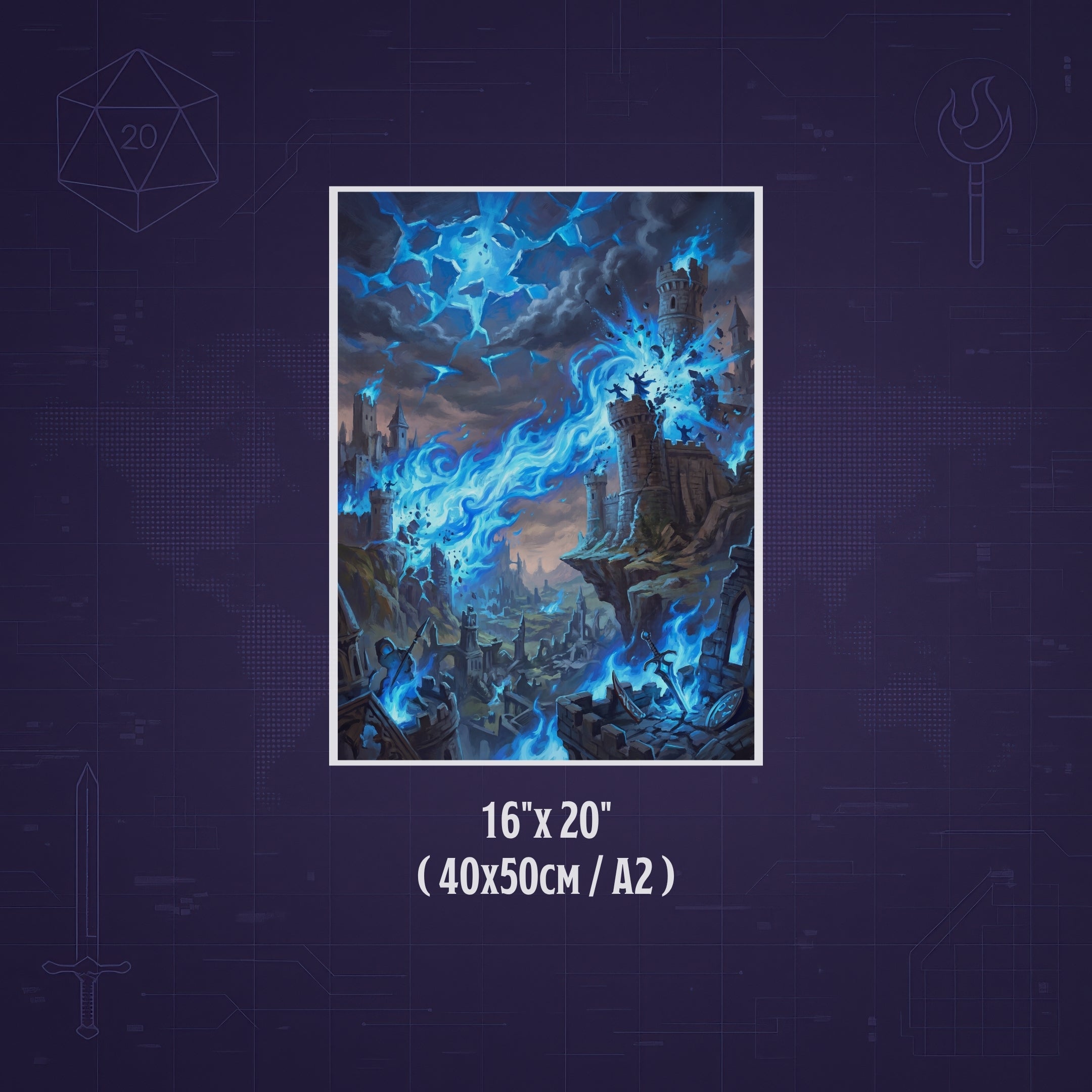 La Plaga de Conjuros – Print de Arte Fantástico Premium | Inspirado en D&D y Faerûn