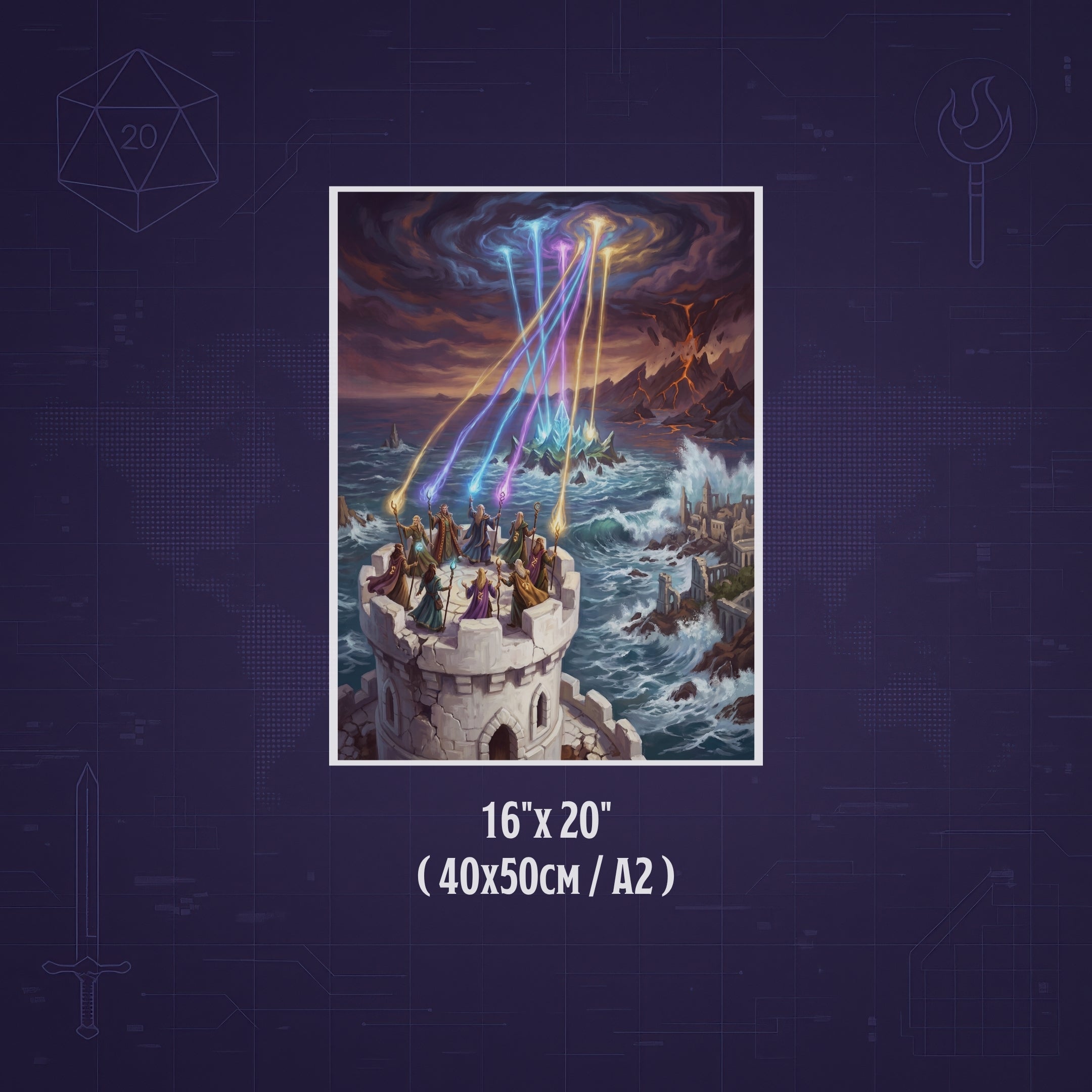 La Creación de Evermeet – Print de Arte Fantástico Premium | Inspirado en D&D y Faerûn