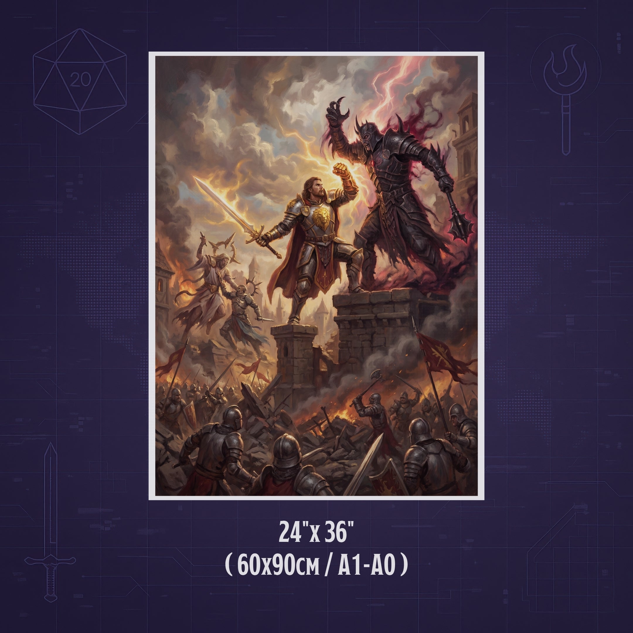 El Tiempo de los Problemas – Print de Arte Fantástico Premium | Inspirado en D&D y Faerûn