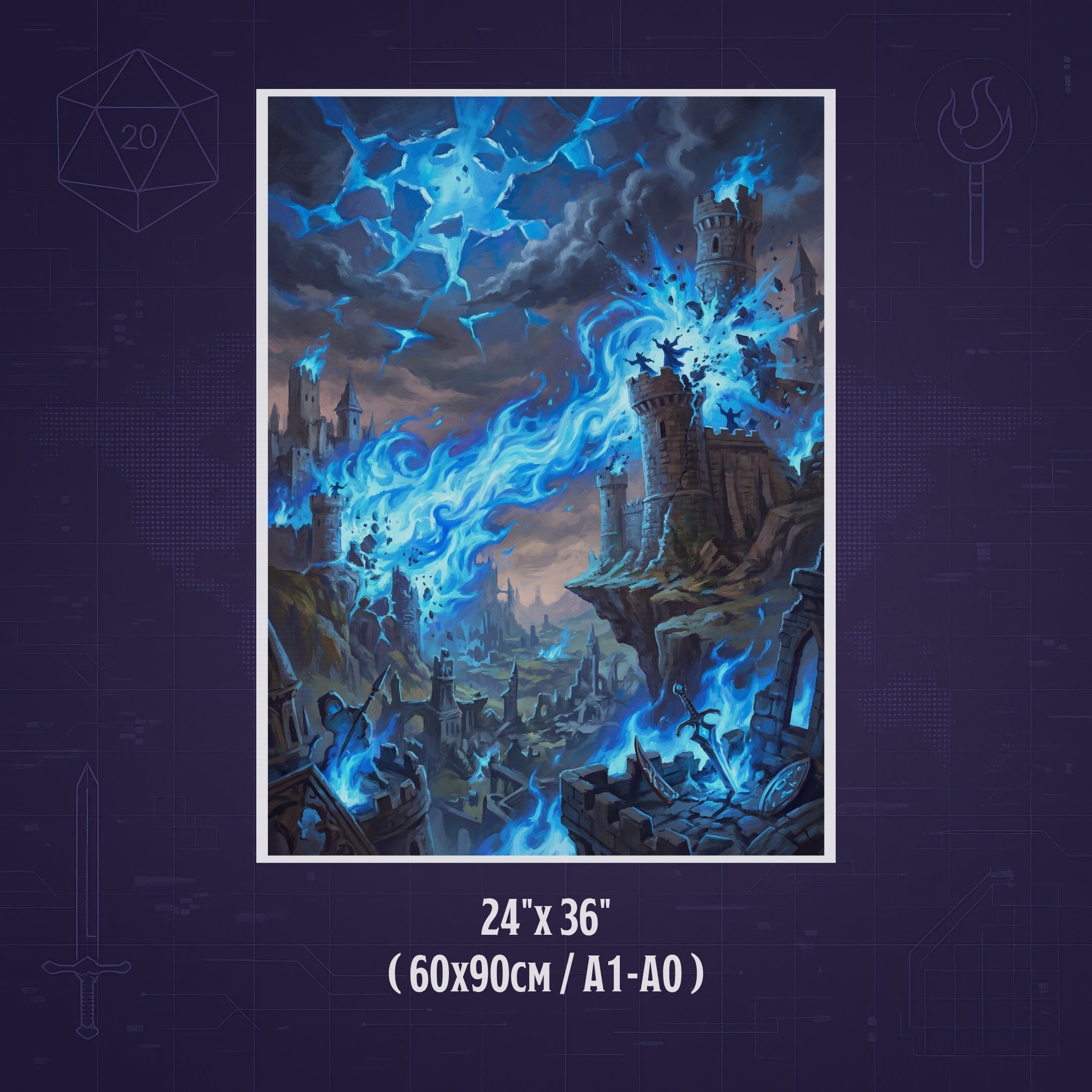 La Plaga de Conjuros – Print de Arte Fantástico Premium | Inspirado en D&D y Faerûn