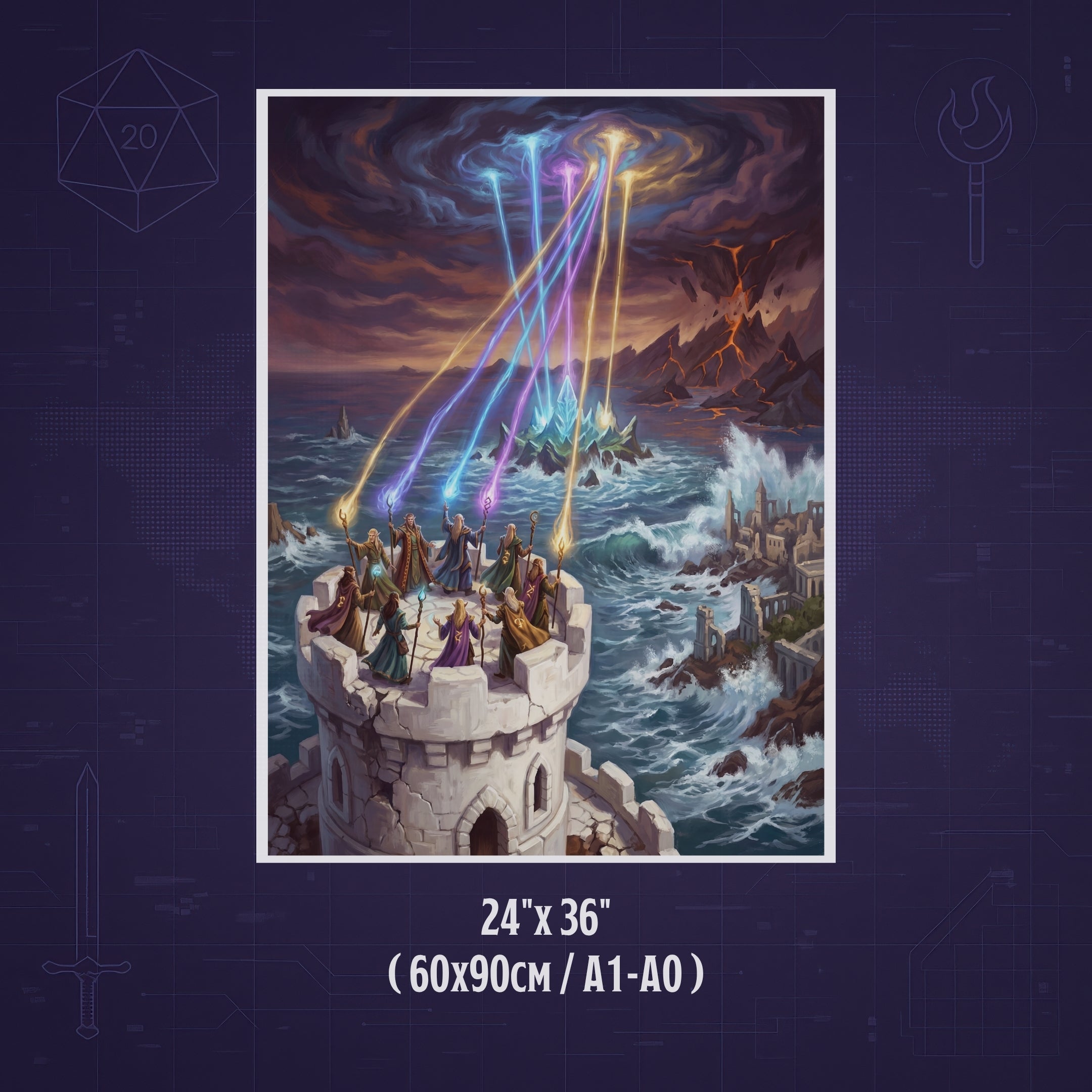 La Creación de Evermeet – Print de Arte Fantástico Premium | Inspirado en D&D y Faerûn