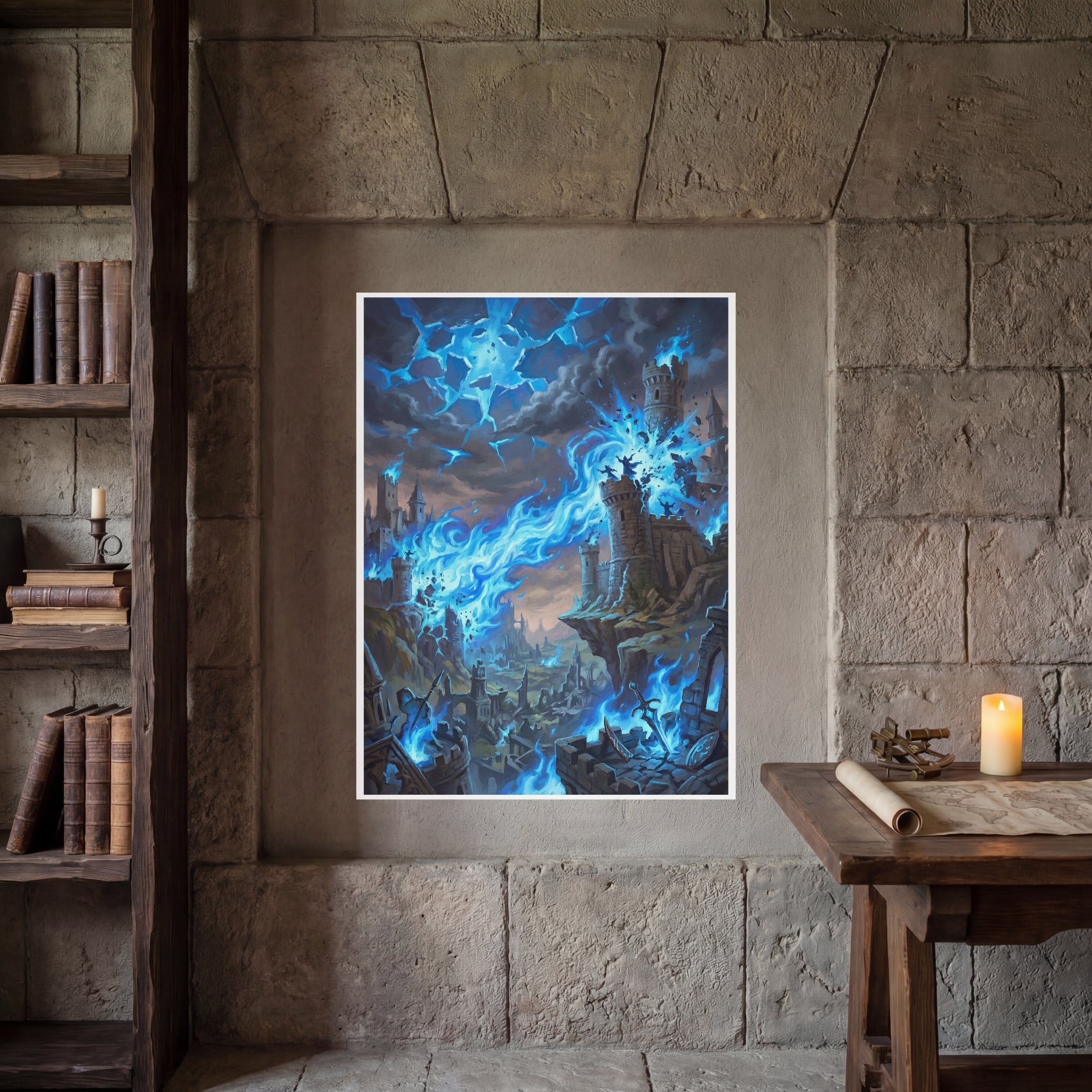 La Plaga de Conjuros – Print de Arte Fantástico Premium | Inspirado en D&D y Faerûn