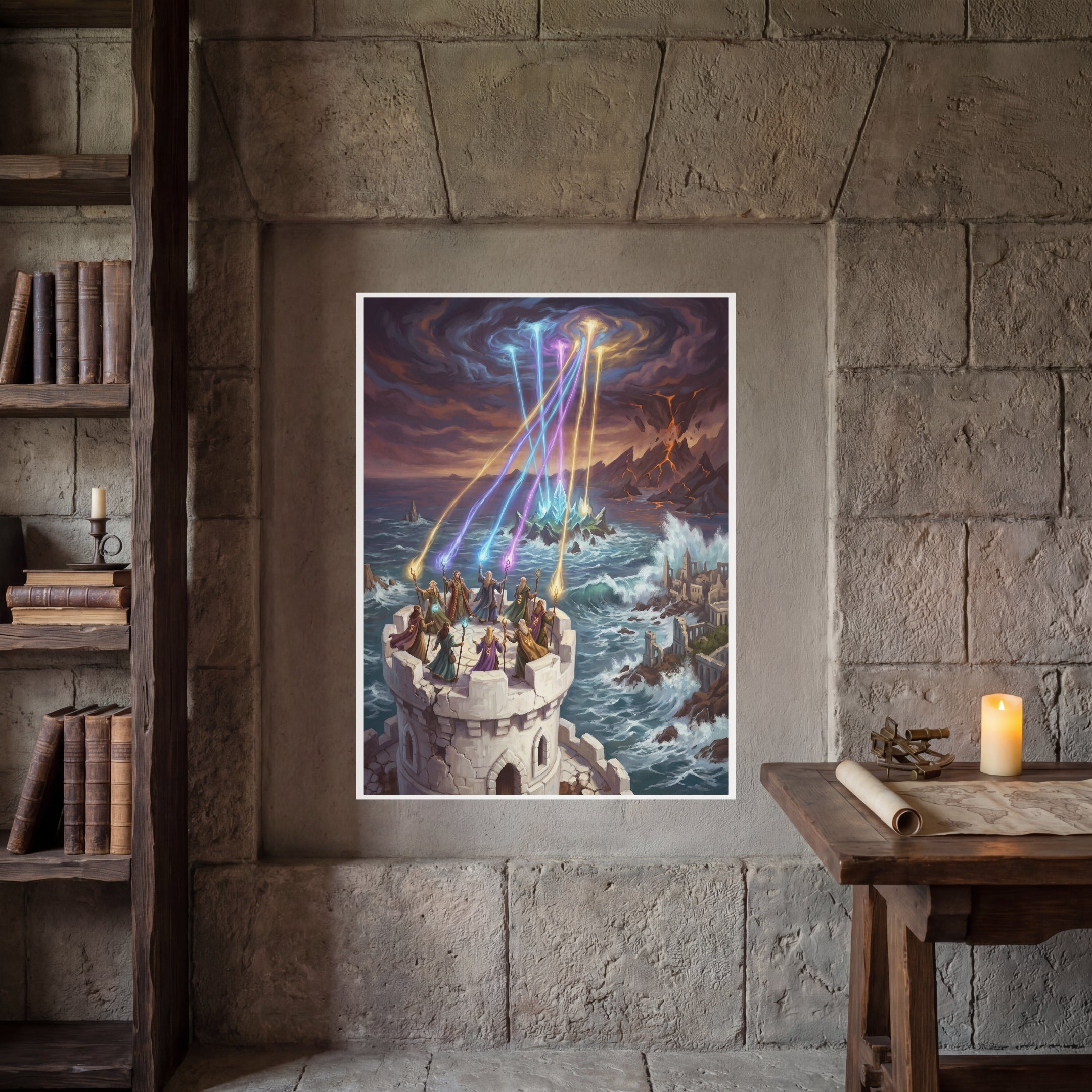 La Creación de Evermeet – Print de Arte Fantástico Premium | Inspirado en D&D y Faerûn