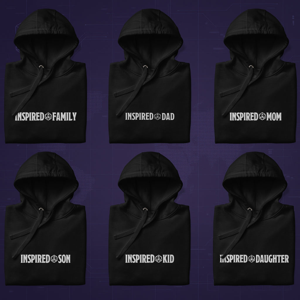 Inspired Family Dungeons & Dragons Sweatshirt – Premium Embroidered Hoodie | Fandom Reigns