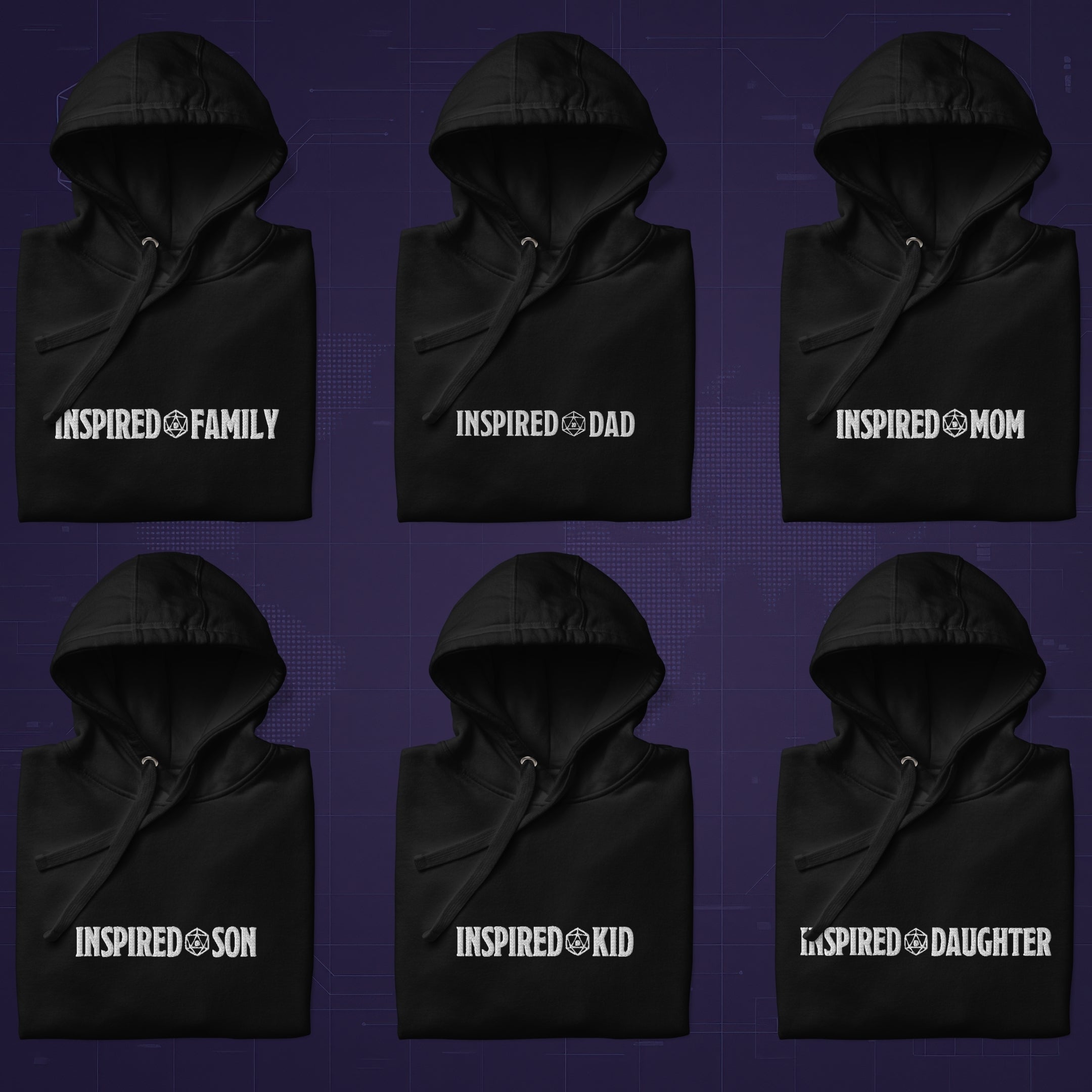 Inspired Family Dungeons & Dragons Sweatshirt – Premium Embroidered Hoodie | Fandom Reigns