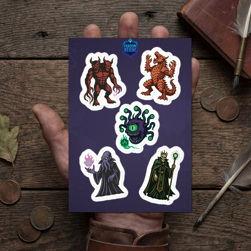 D&D Iconic Monsters Full-Color Sticker Pack