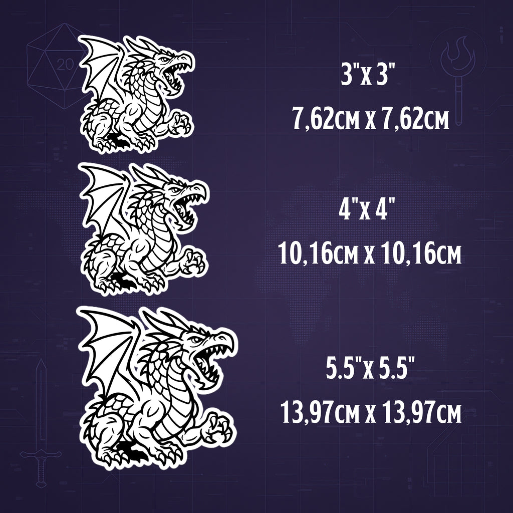 D&D Dragon Sticker