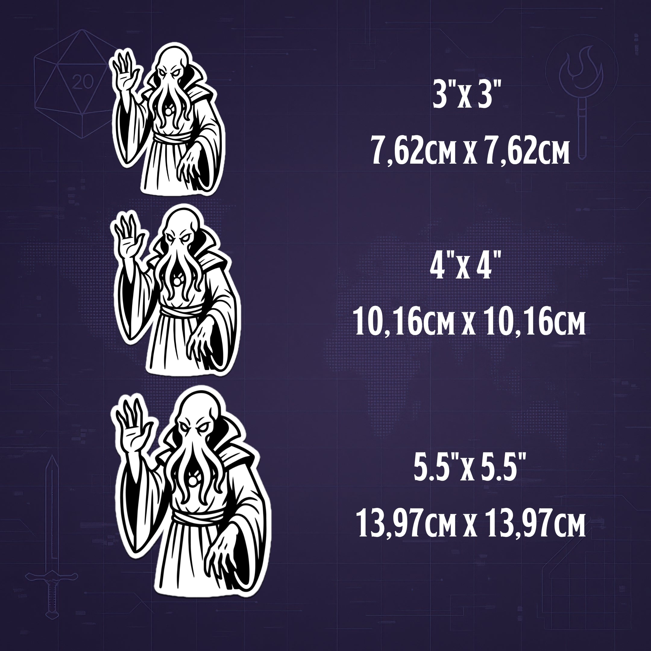 Mind Flayer Sticker DnD