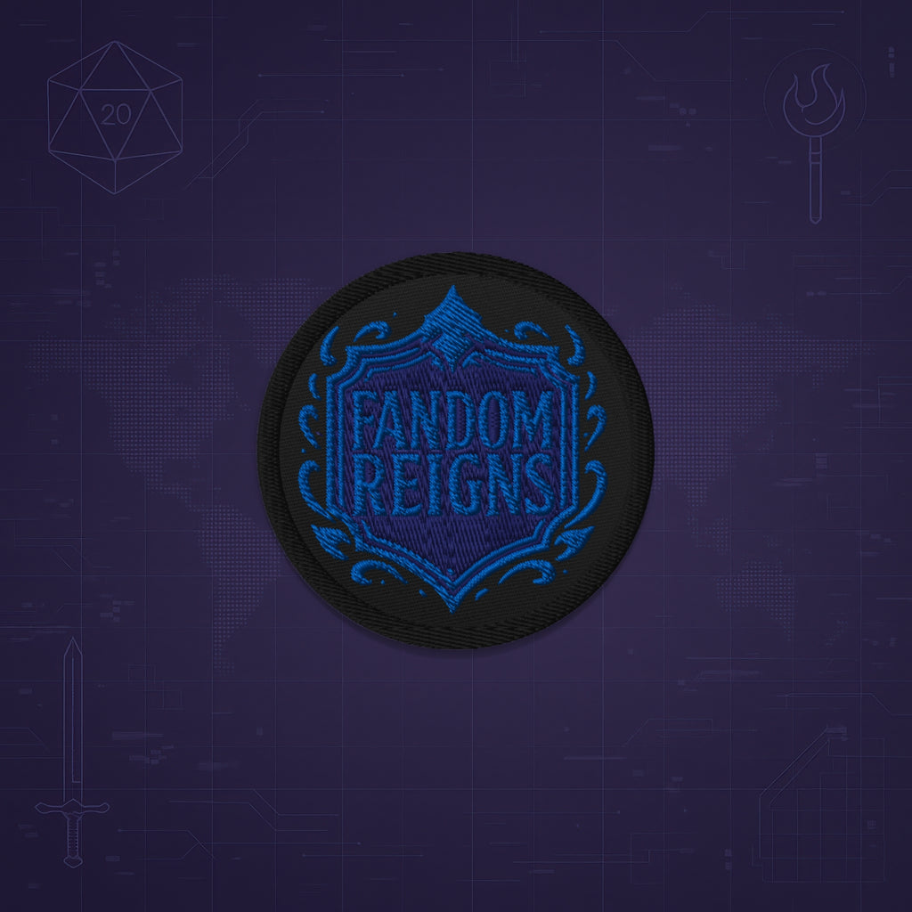 Fandom Reigns Circular Embroidered Patch | Official Merch | Fandom Reigns