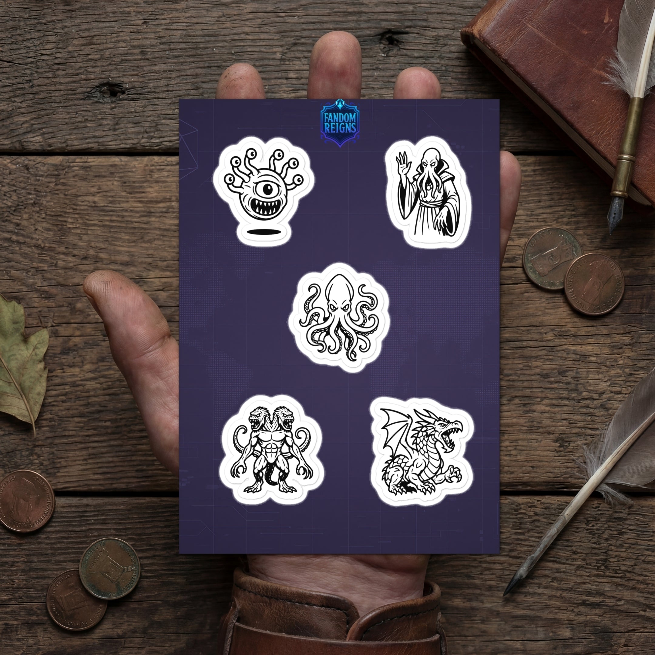 Deadliest Monsters D&D Sticker Pack I