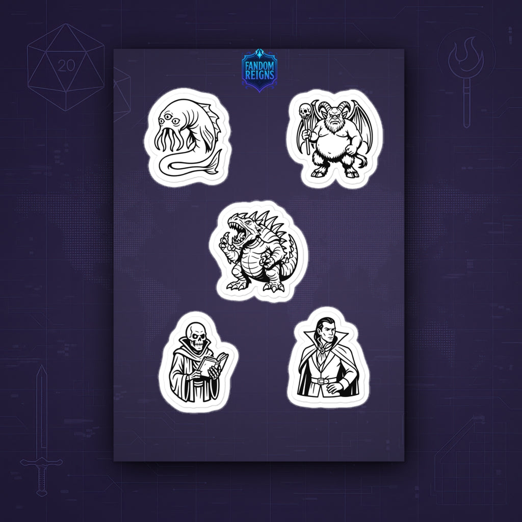 Deadliest Monsters D&D II Sticker Pack