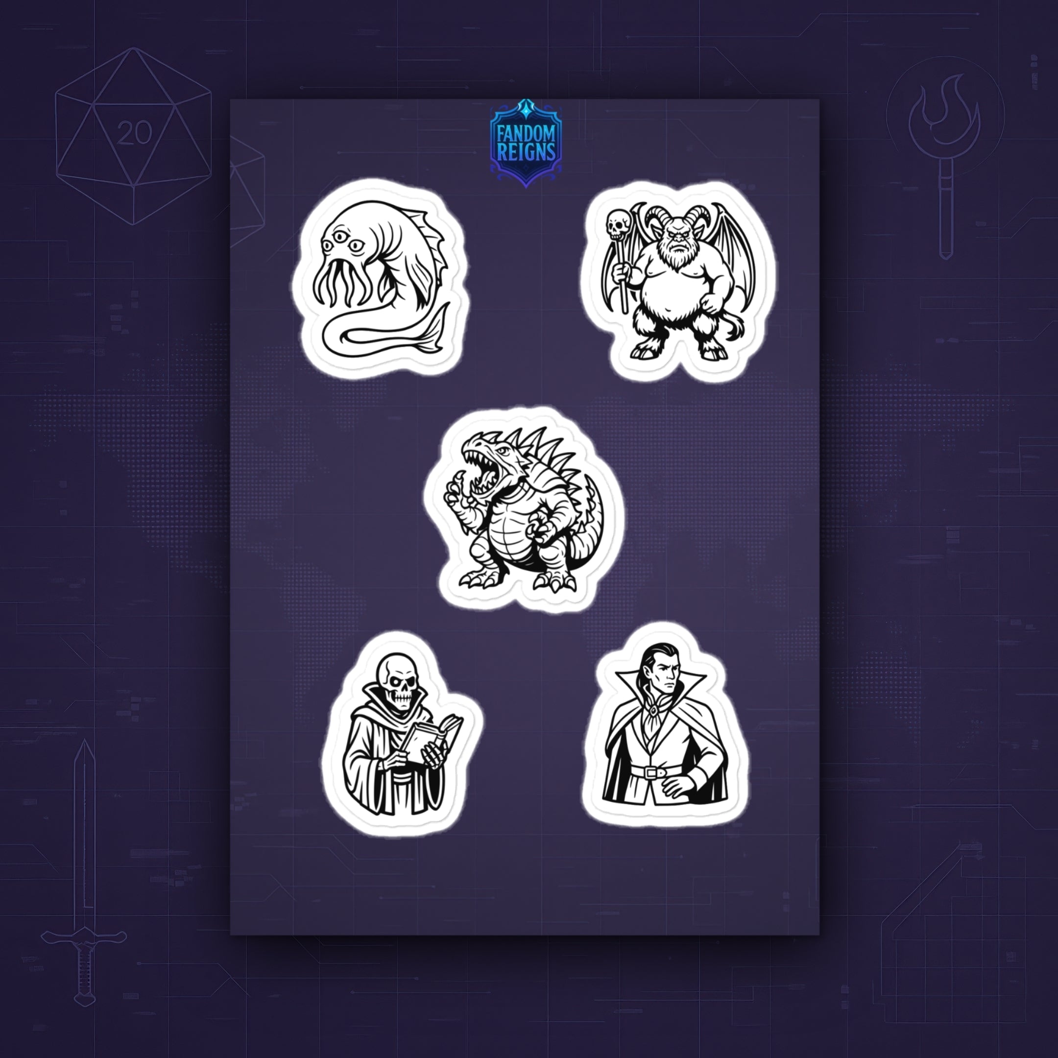Deadliest Monsters D&D II Sticker Pack