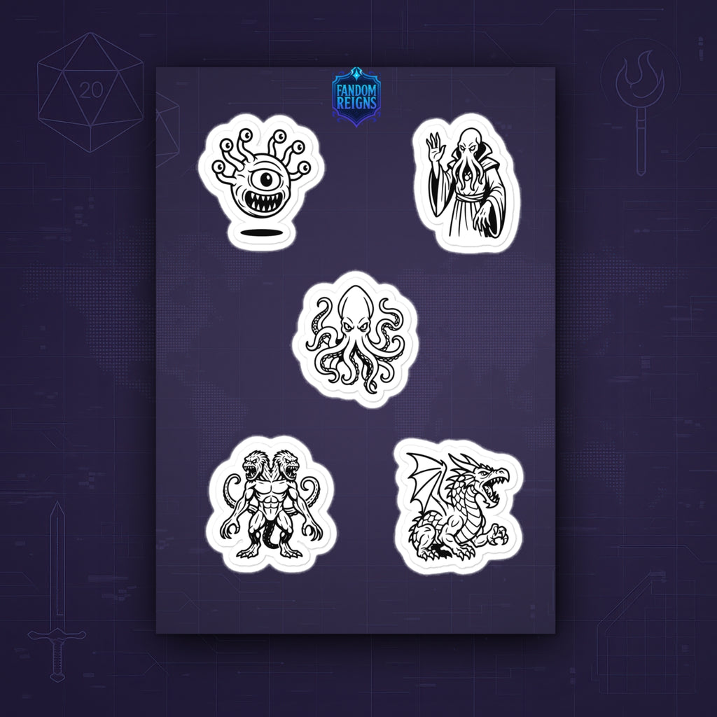 Deadliest Monsters D&D Sticker Pack I