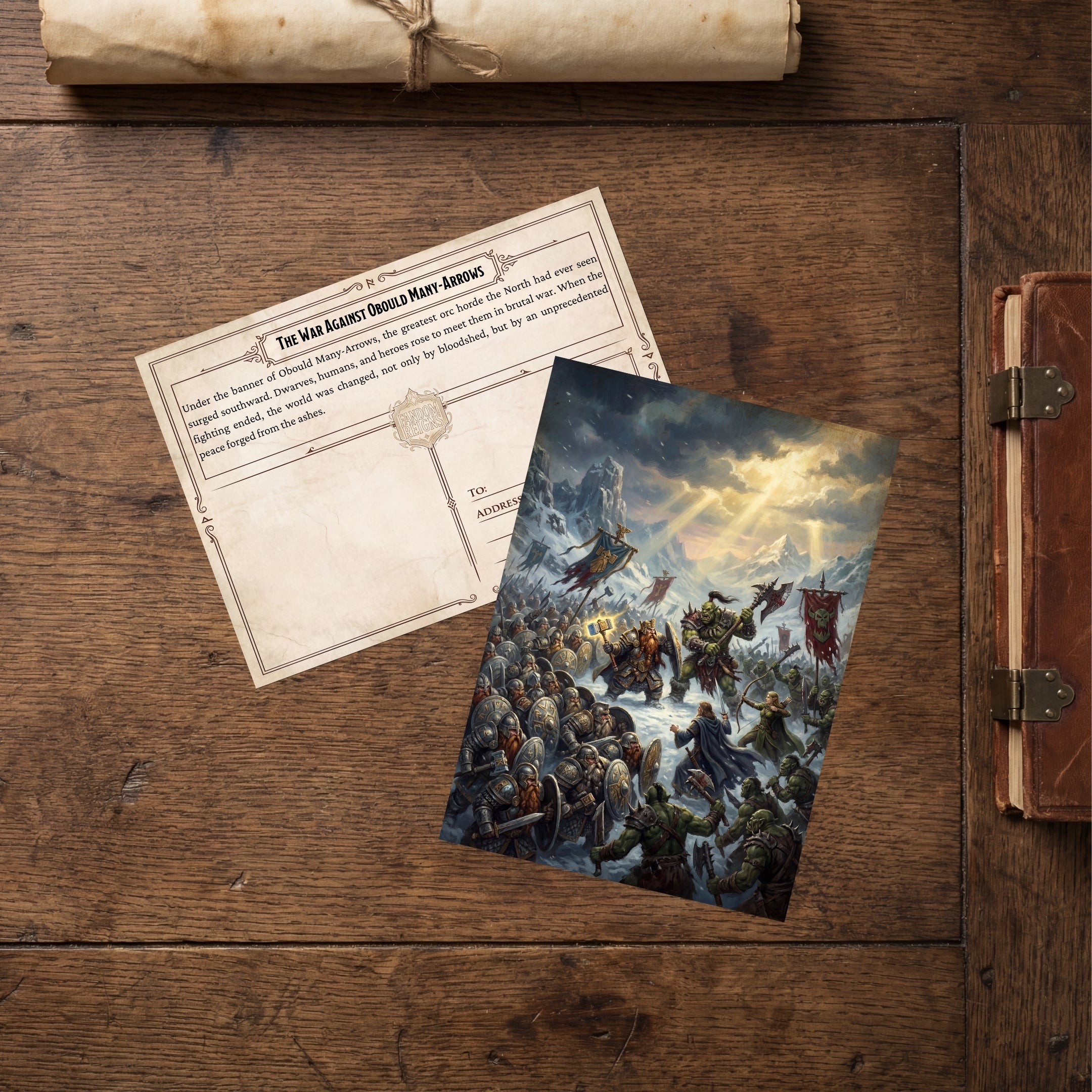 The Many-Arrow War | Epic Fantasy Postcard