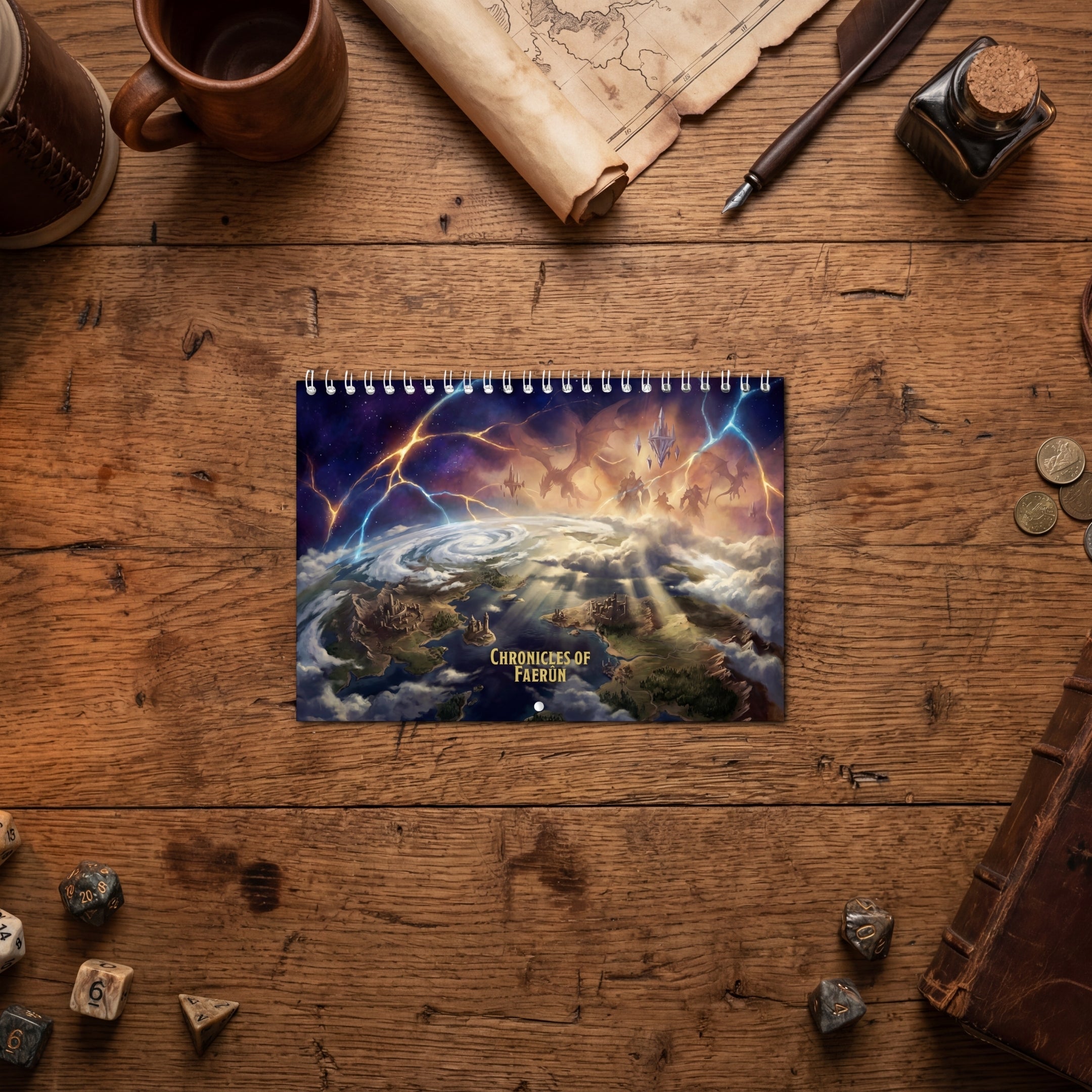 Calendario de los Reinos — Faerûn 2026 | Arte de Fantasía D&D de Fandom Reigns