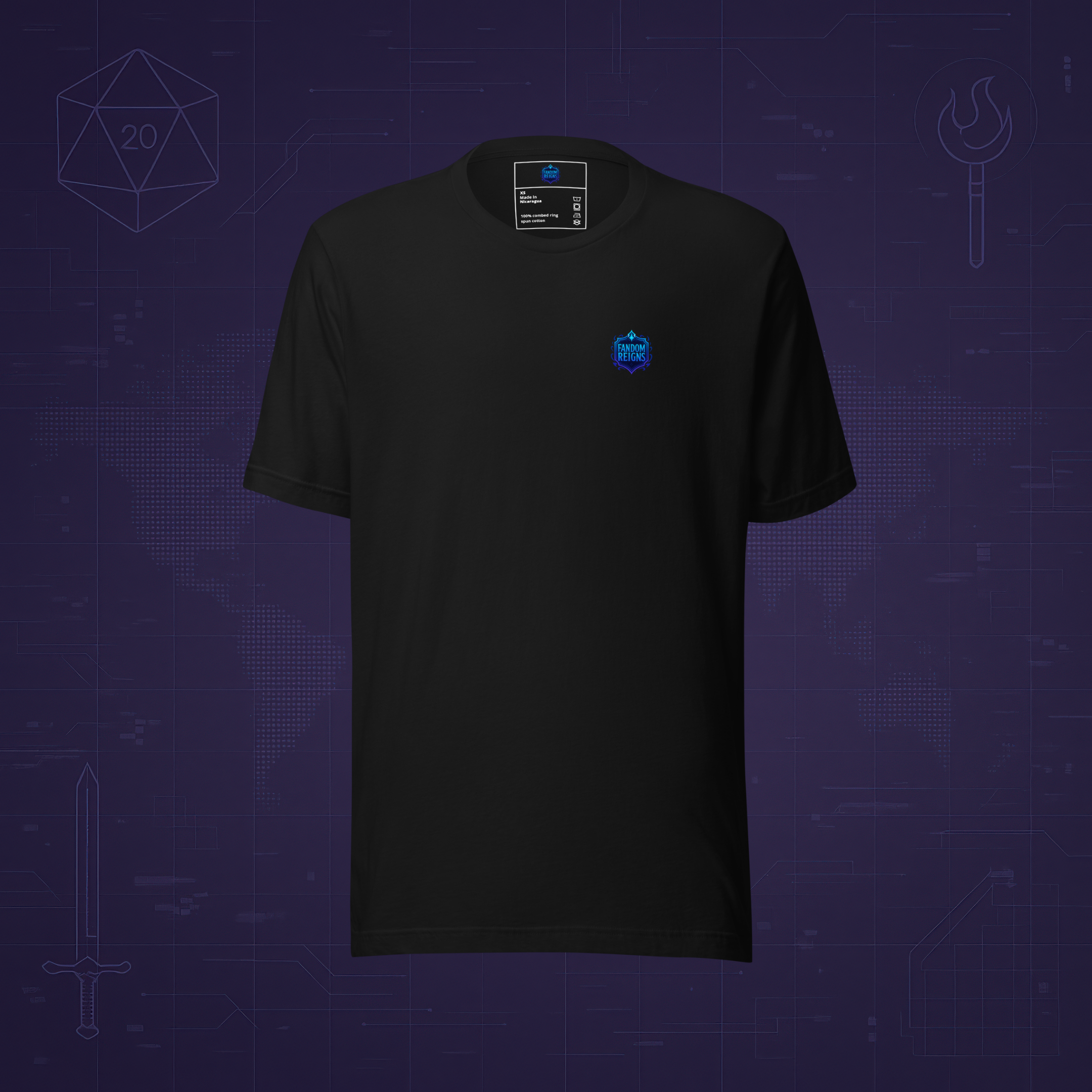 Fandom Reigns T-Shirt – Adventurer Emblem | Premium T-Shirt Bella+Canvas 3001
