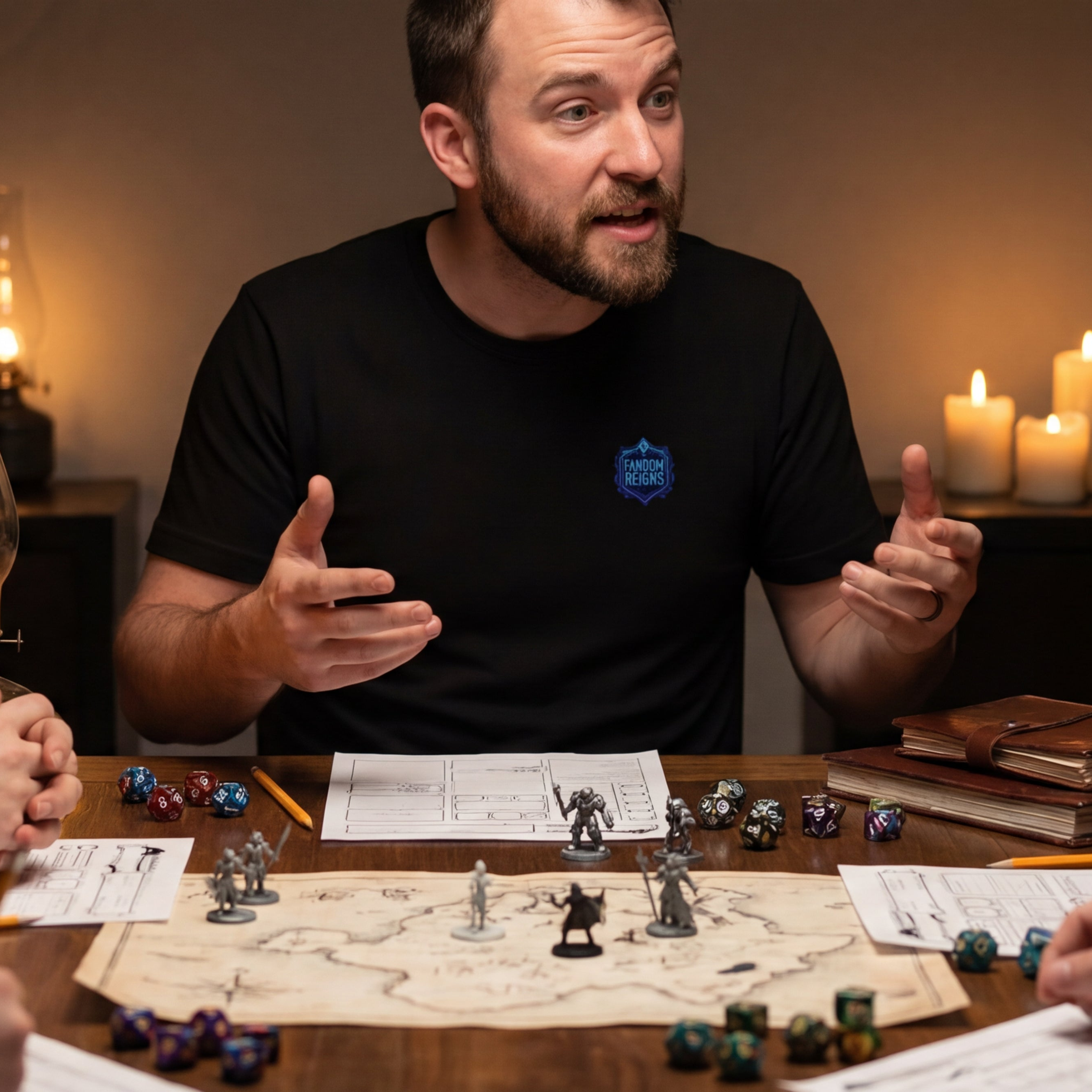 Fandom Reigns T-Shirt – Adventurer Emblem | Premium T-Shirt Bella+Canvas 3001