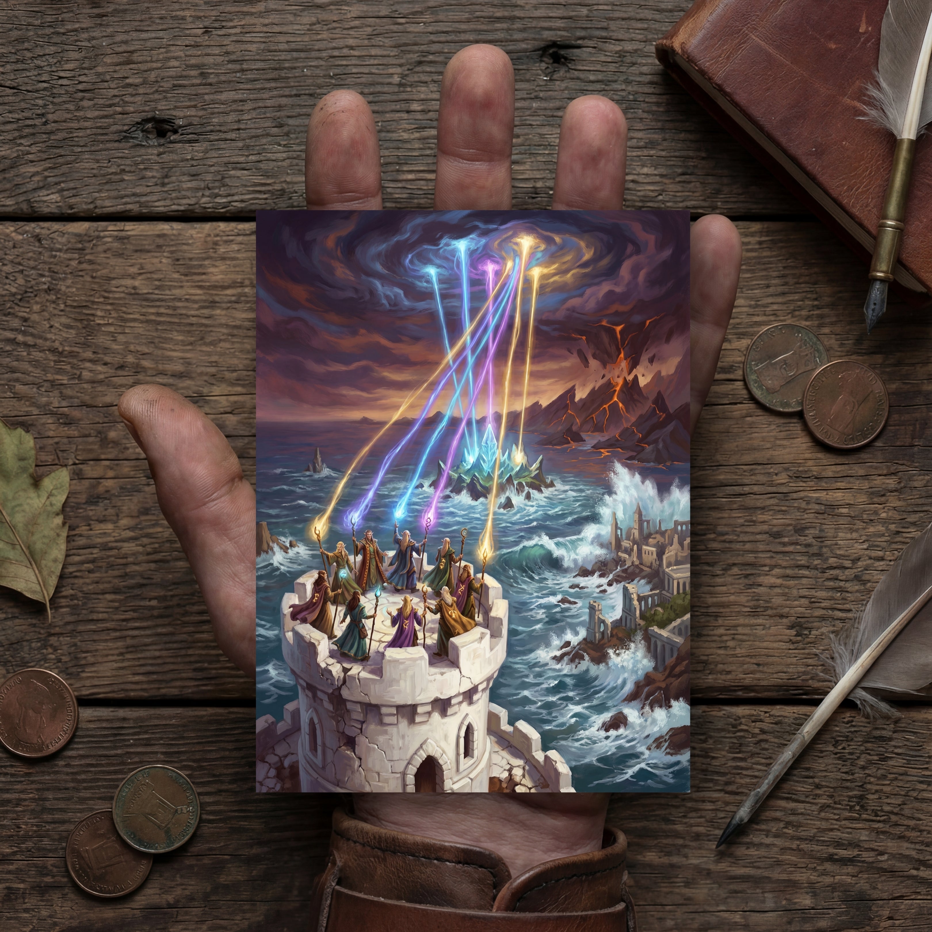 The Creation of Evermeet | Epic Fantasy Postcard