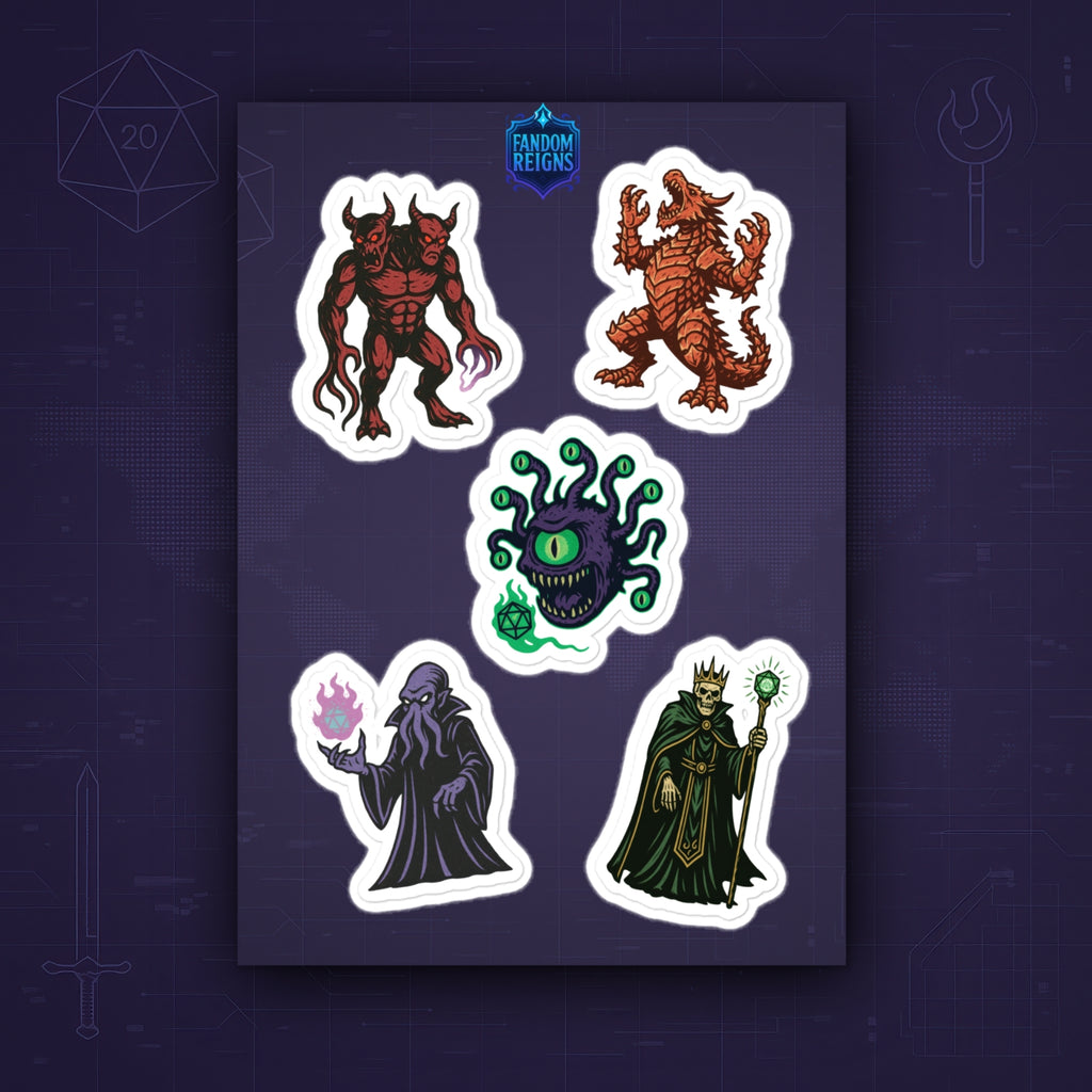D&D Iconic Monsters Full-Color Sticker Pack