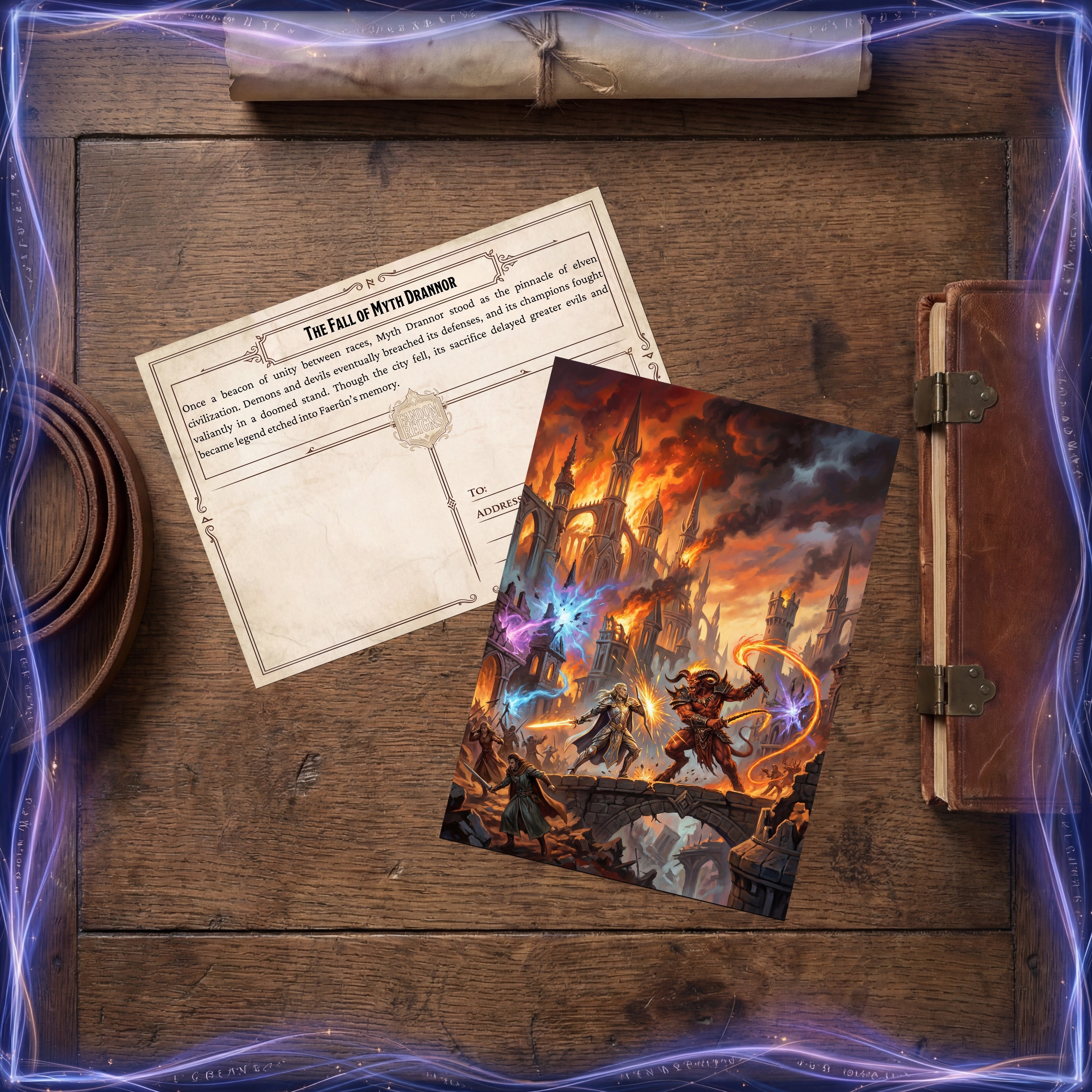 Momentos de Faerûn — Pack de Postales de Fantasía Épicas ( Set de 12 )