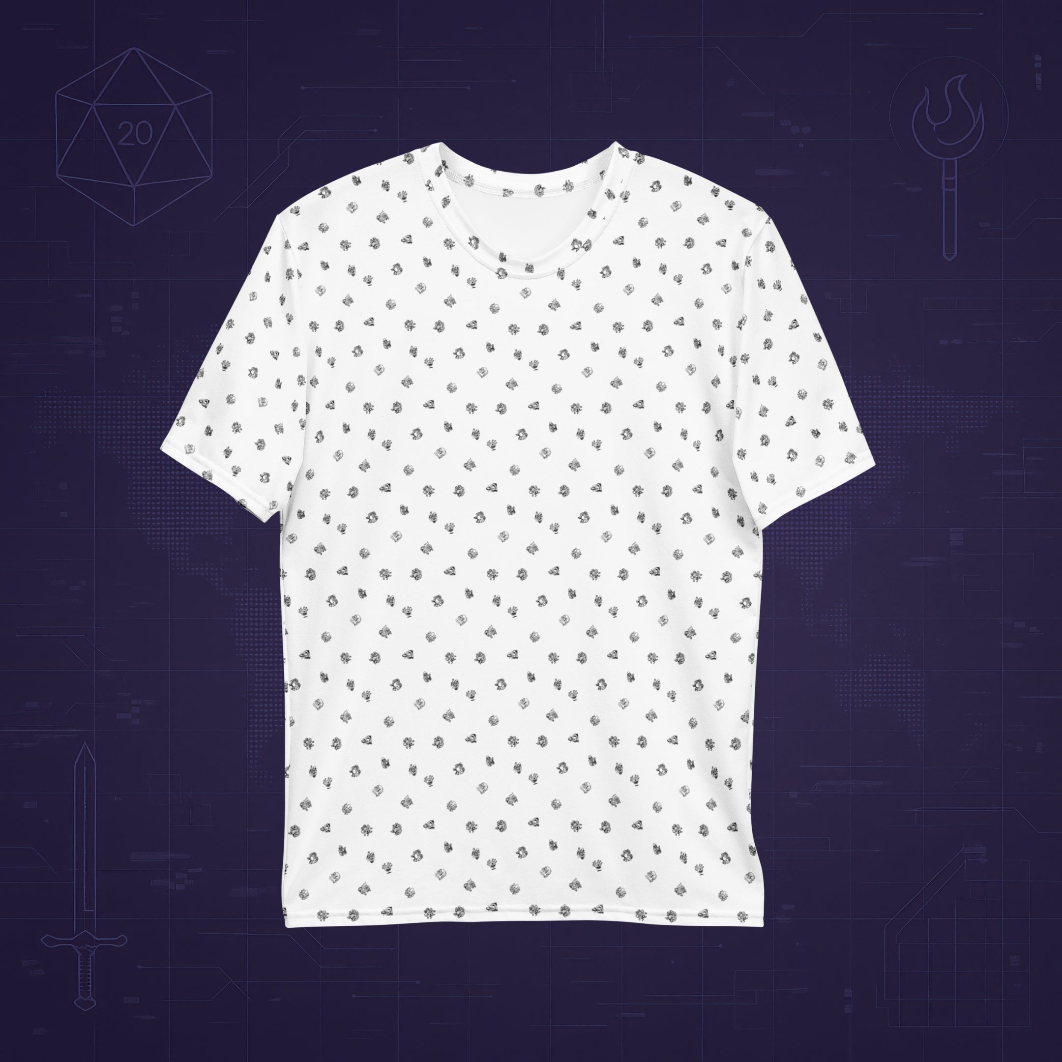 All-Over Deadliest Monsters DnD T-Shirt