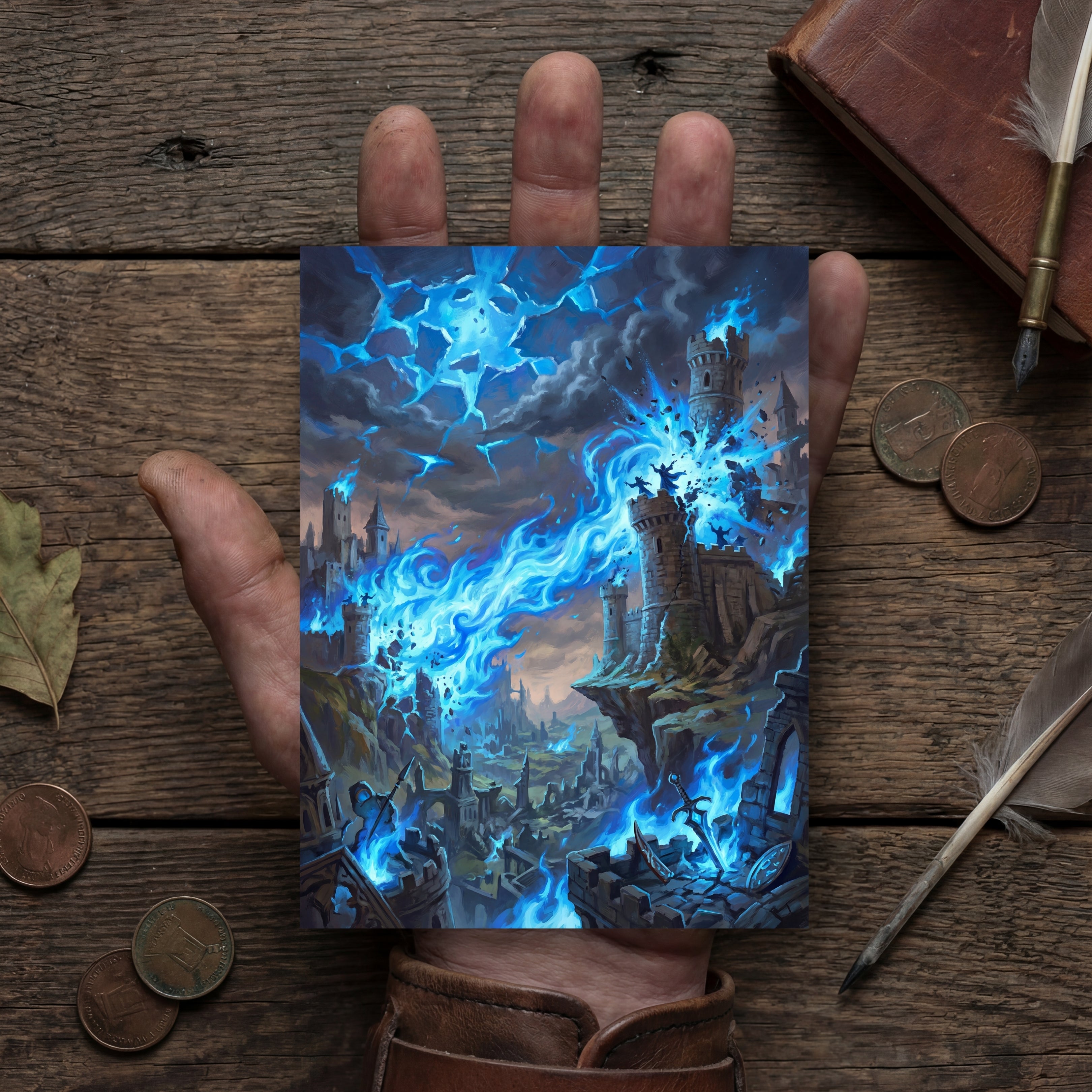 The Plague of Spells | Epic Fantasy Postcard