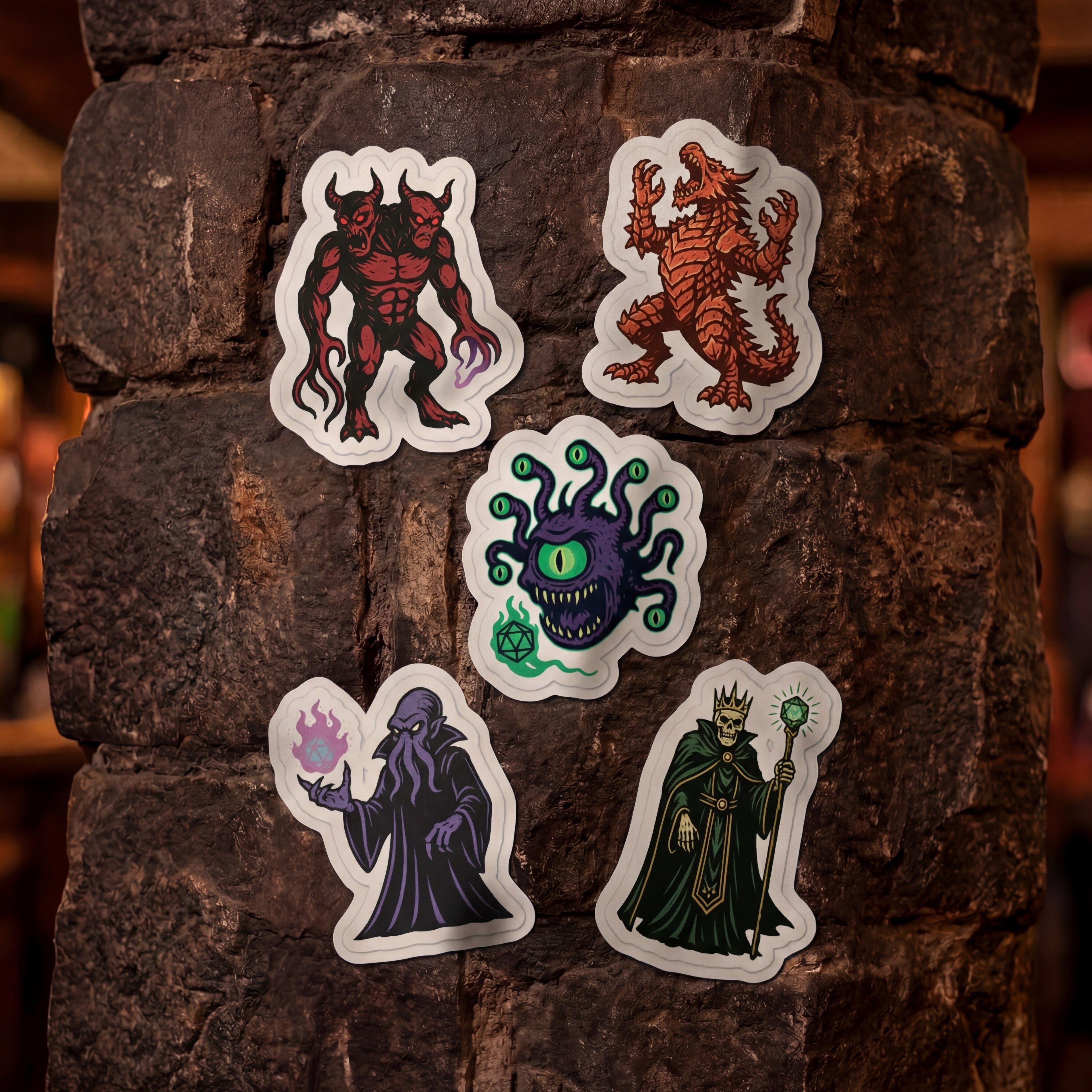 D&D Iconic Monsters Full-Color Sticker Pack