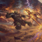 The Battle of the Gods | Epic Fantasy Postcard