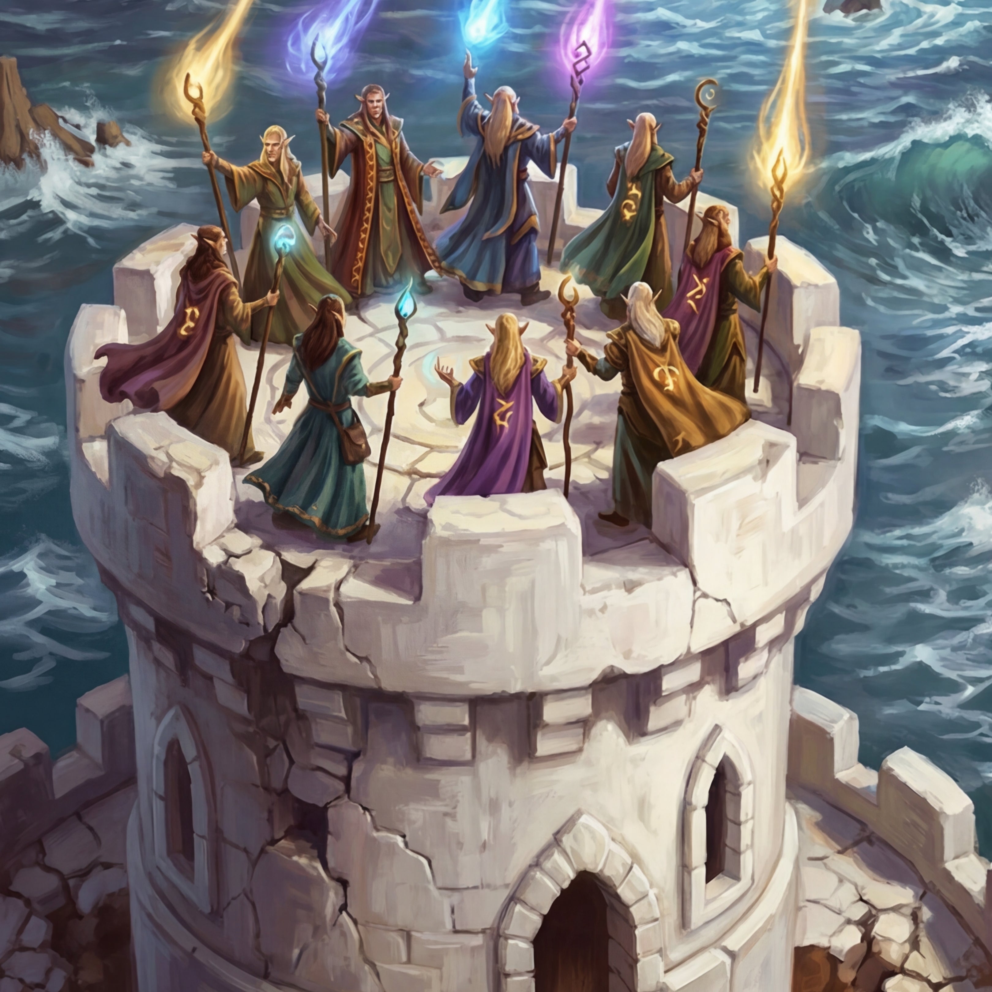 The Creation of Evermeet | Epic Fantasy Postcard