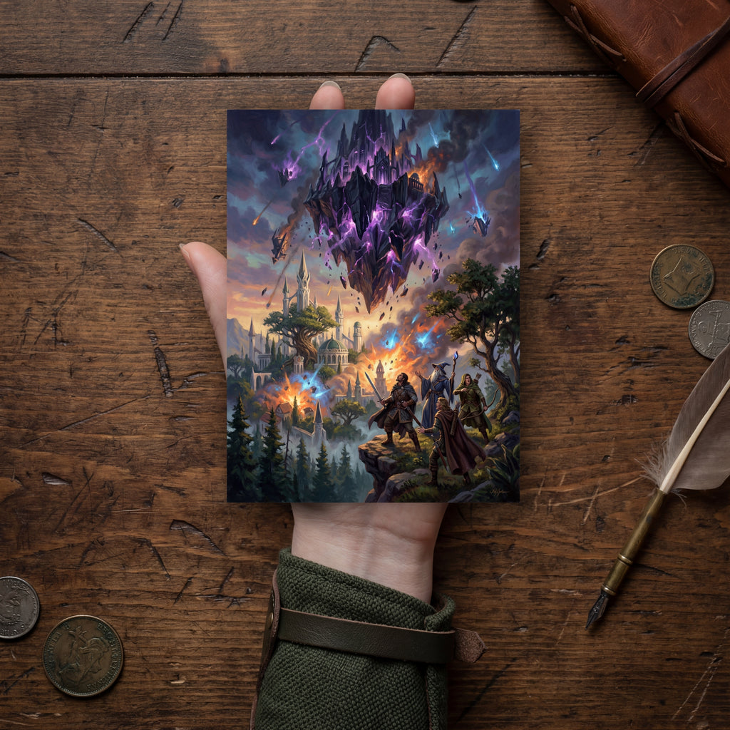 The Fall of Thultanthar | Epic Fantasy Postcard