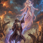 The Madness of Karsus | Fantasy postcard of the fall of Netheril