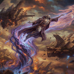 The Madness of Karsus | Fantasy postcard of the fall of Netheril