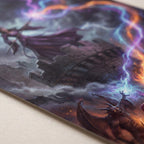 The Simbul defends Aglarond | Epic fantasy postcard