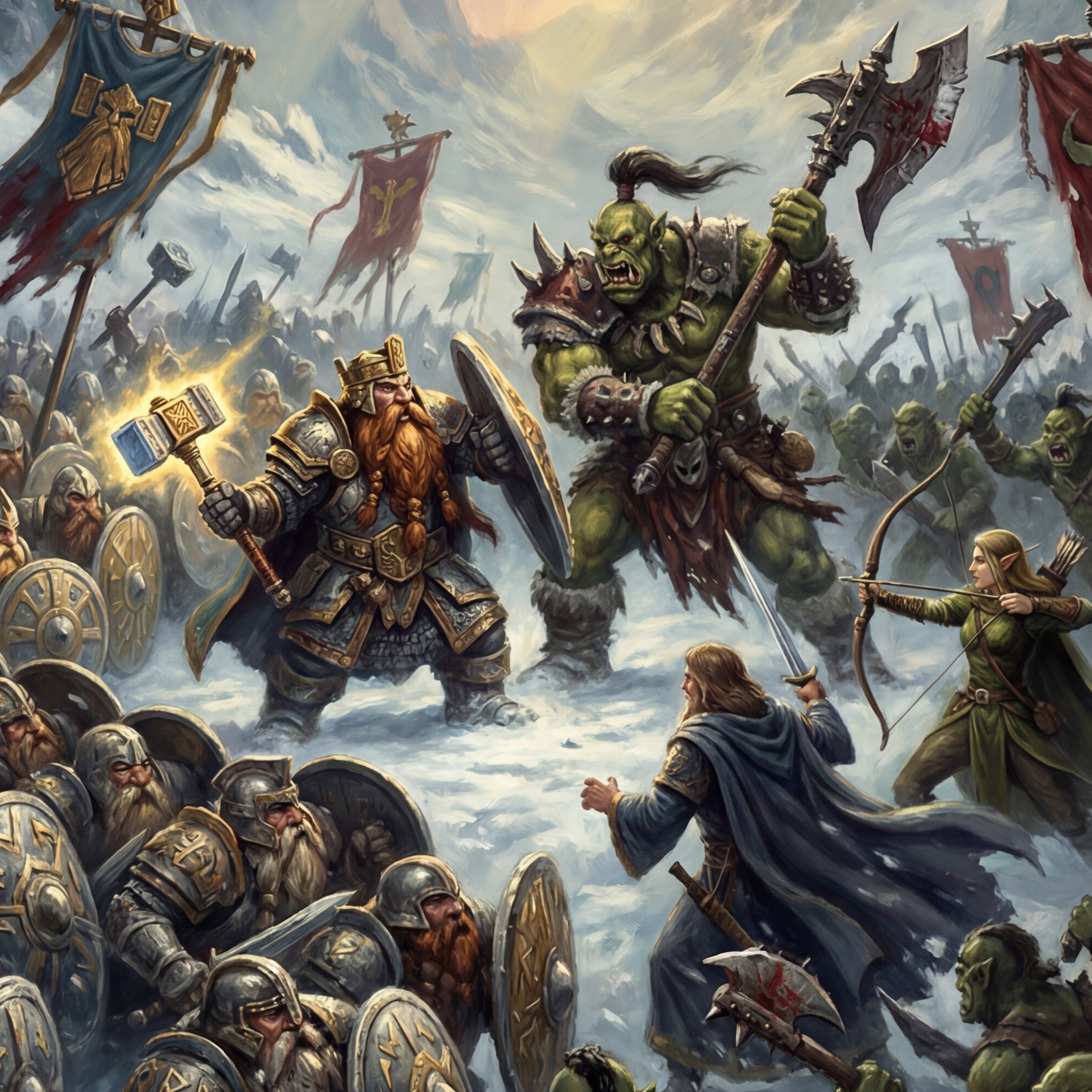 The Many-Arrow War | Epic Fantasy Postcard