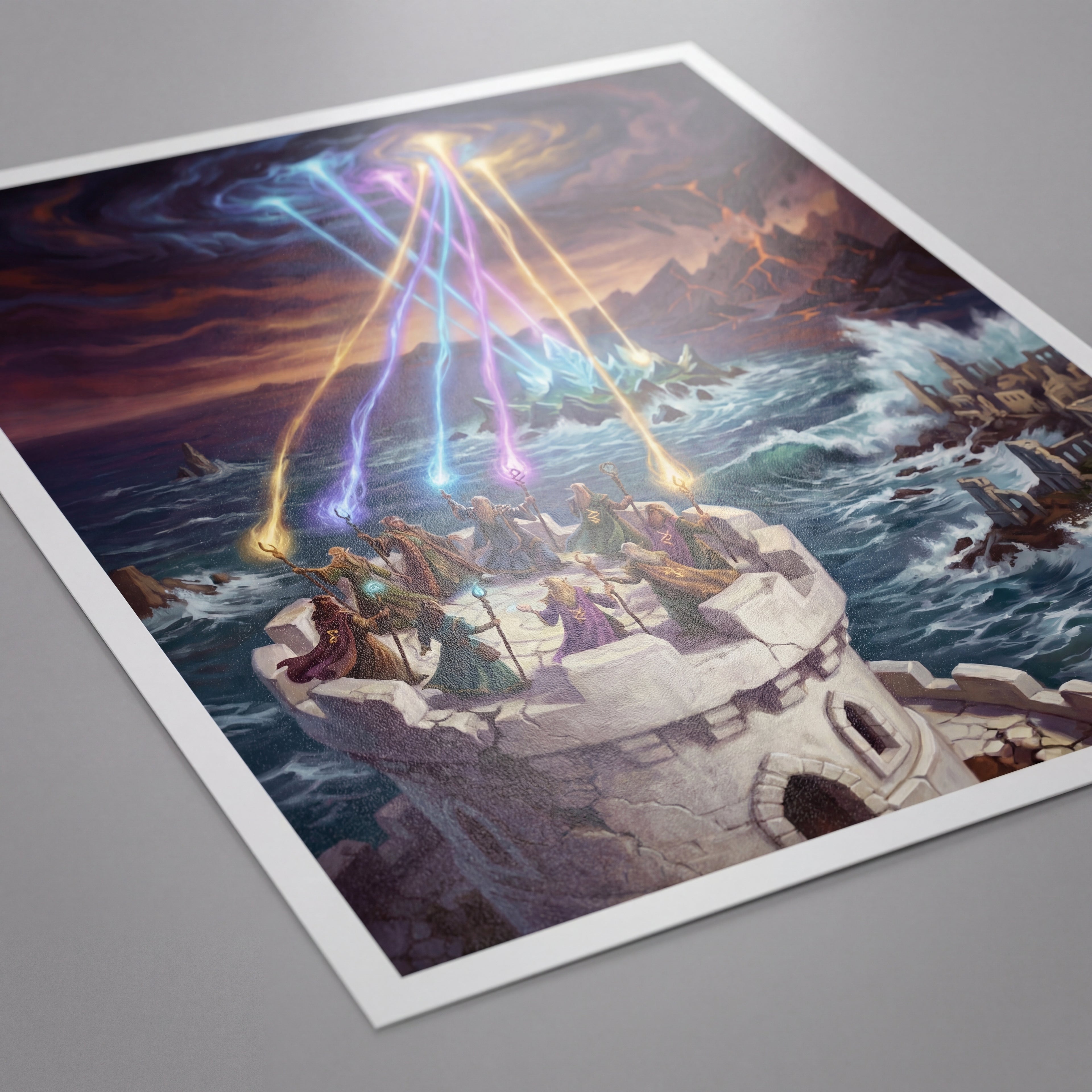 La Creación de Evermeet – Print de Arte Fantástico Premium | Inspirado en D&D y Faerûn