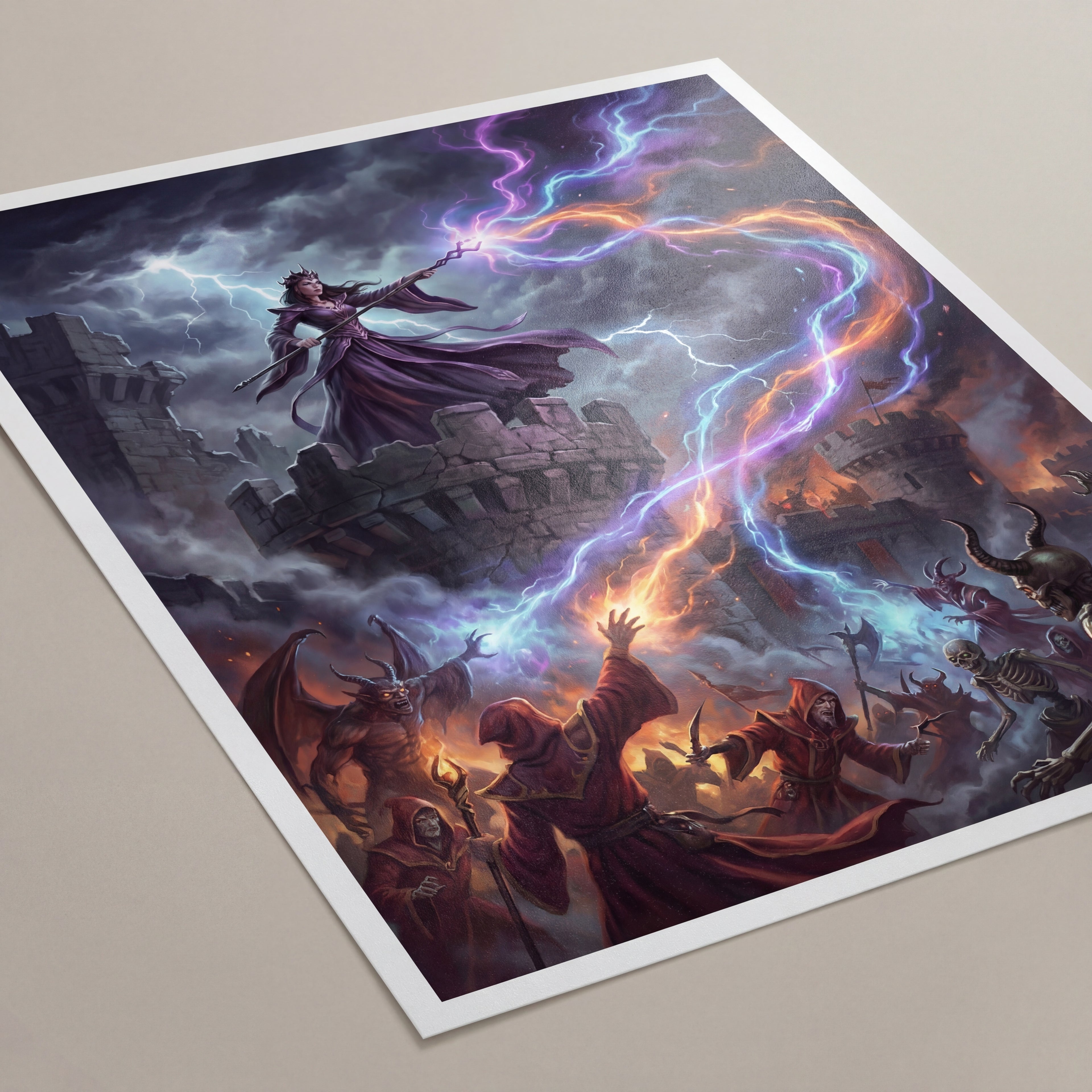 La Defensa de Aglarond – Print de Arte Fantástico Premium | Inspirado en D&D y Faerûn